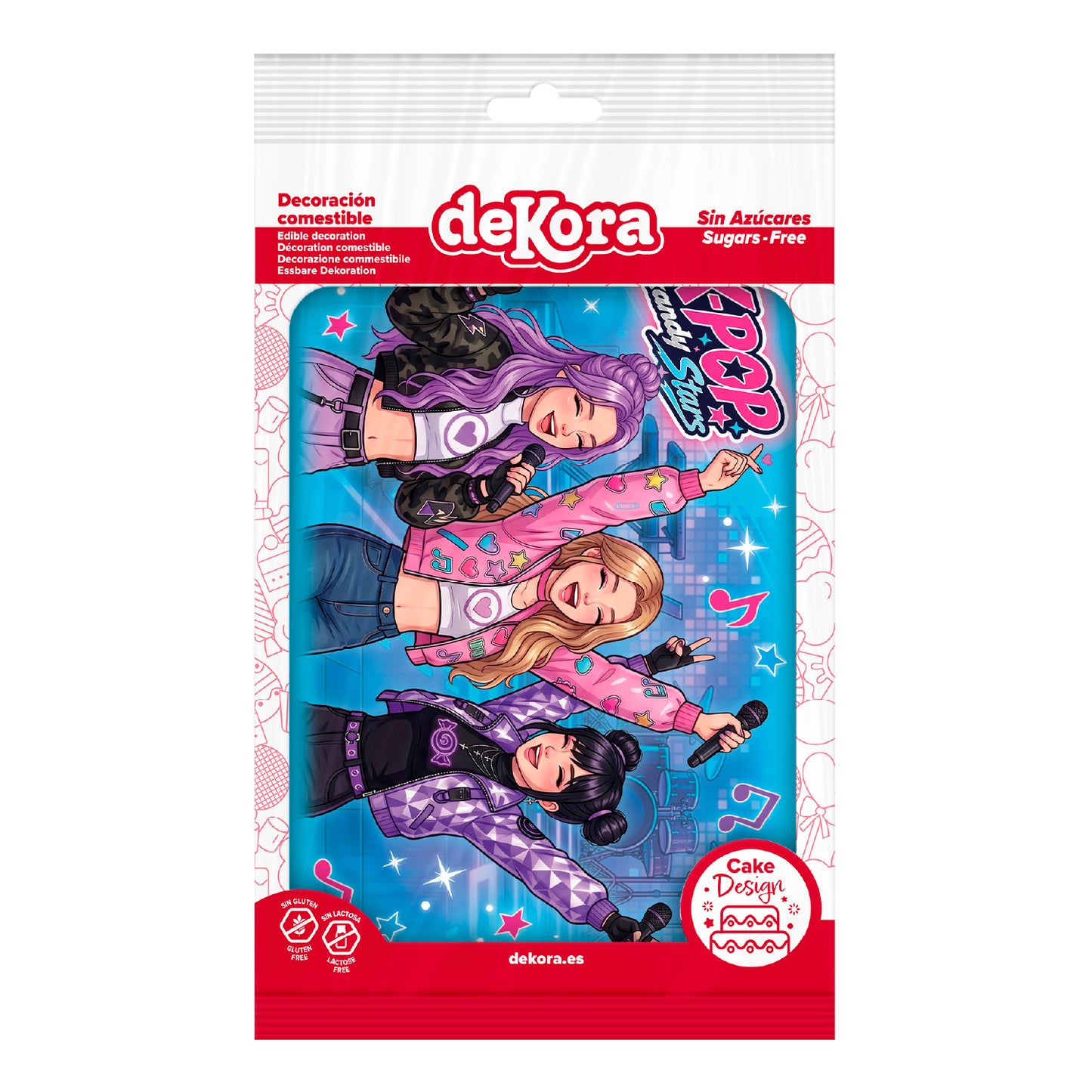 FOLHA COMESTÍVEL PARA BOLO KPOP 14,8X21CM A5
