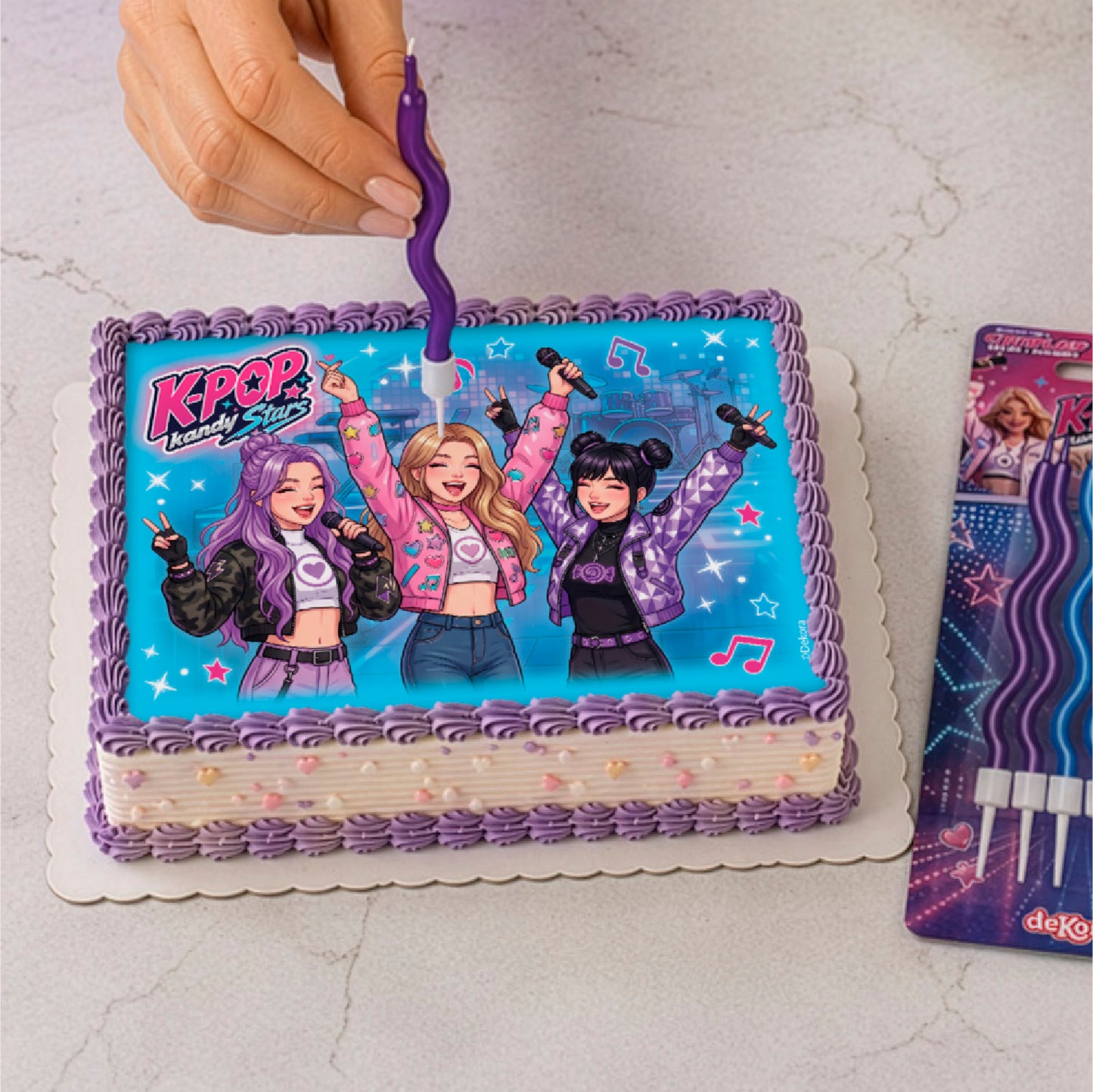FOLHA COMESTÍVEL PARA BOLO KPOP 14,8X21CM A5