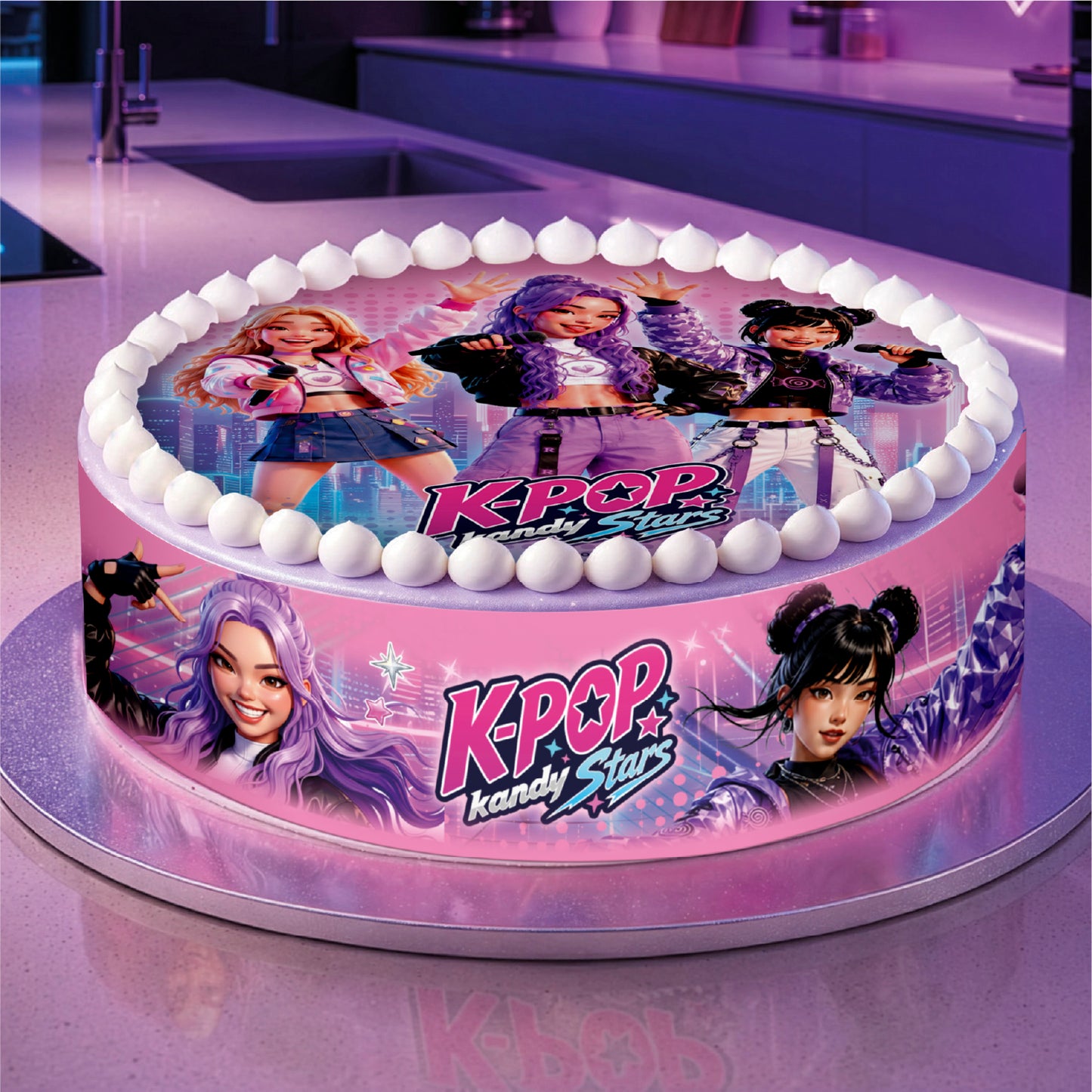 RIBBONS FONDANT DECORATION KPOP KANDY STARS A5 14,8X21CM