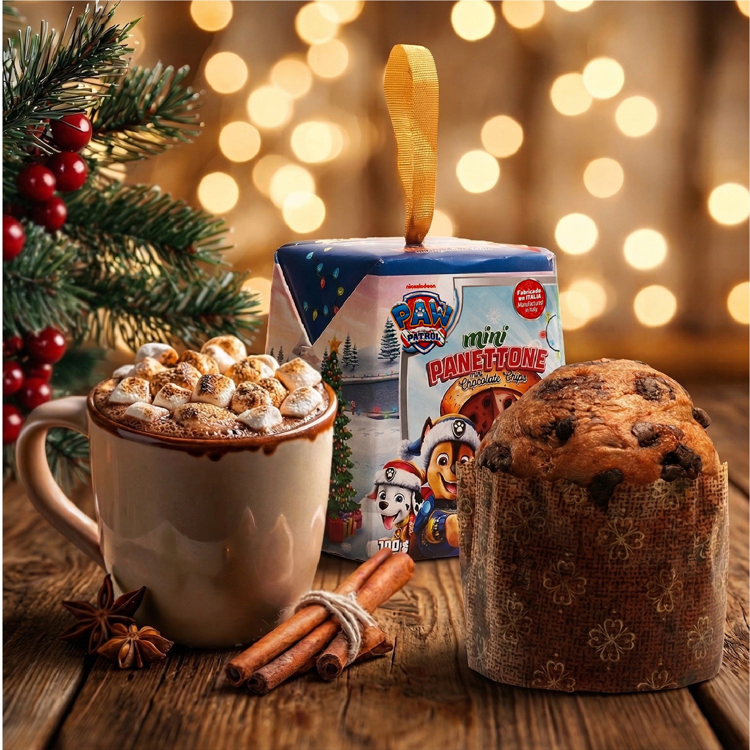 PANETTONE CON CHOCOLATE PAW PATROL 100GR