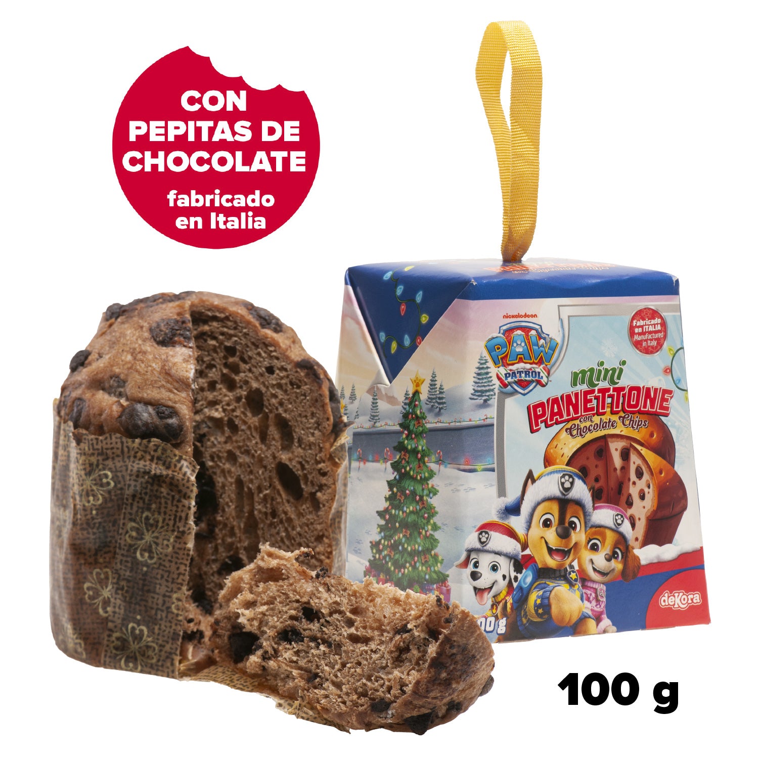 PANETTONE CON CHOCOLATE PAW PATROL 100GR
