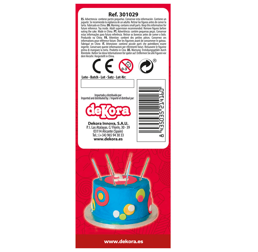 12 BLISTERS 12 ESPADAS DE PLÁSTICO 10CM