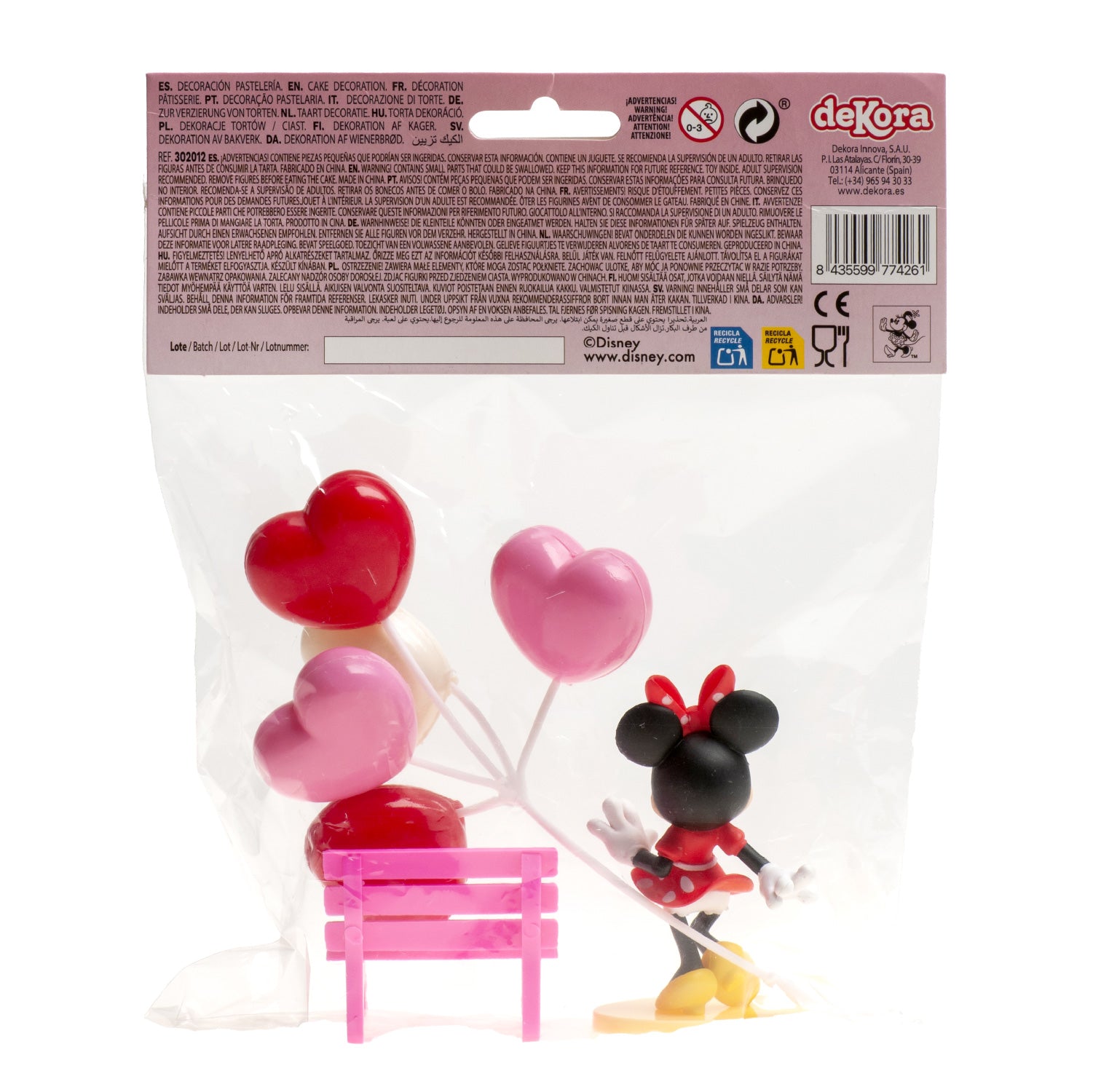 KIT PVC RETAIL "MINNIE" PARA DECORAR TARTAS