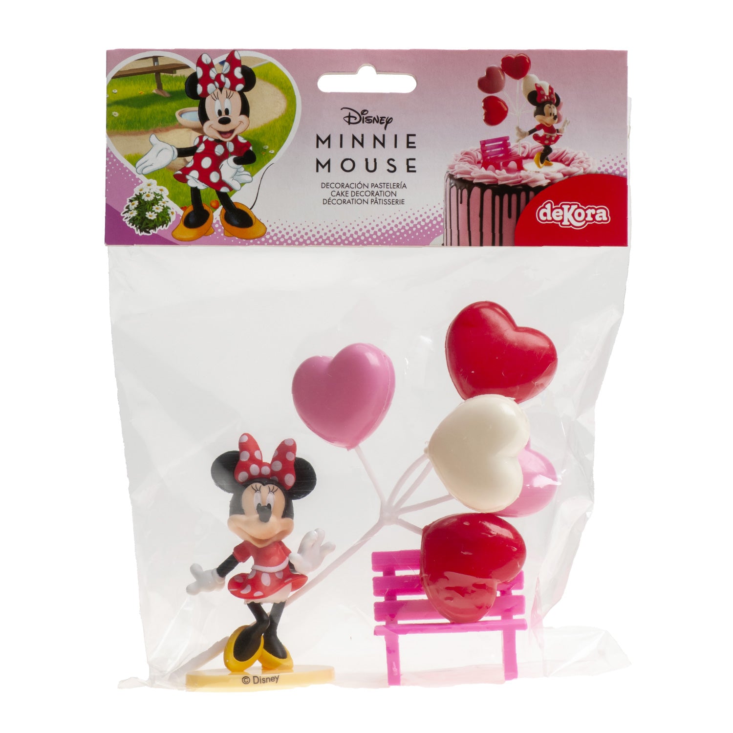 KIT PVC RETAIL "MINNIE" PARA DECORAR TARTAS