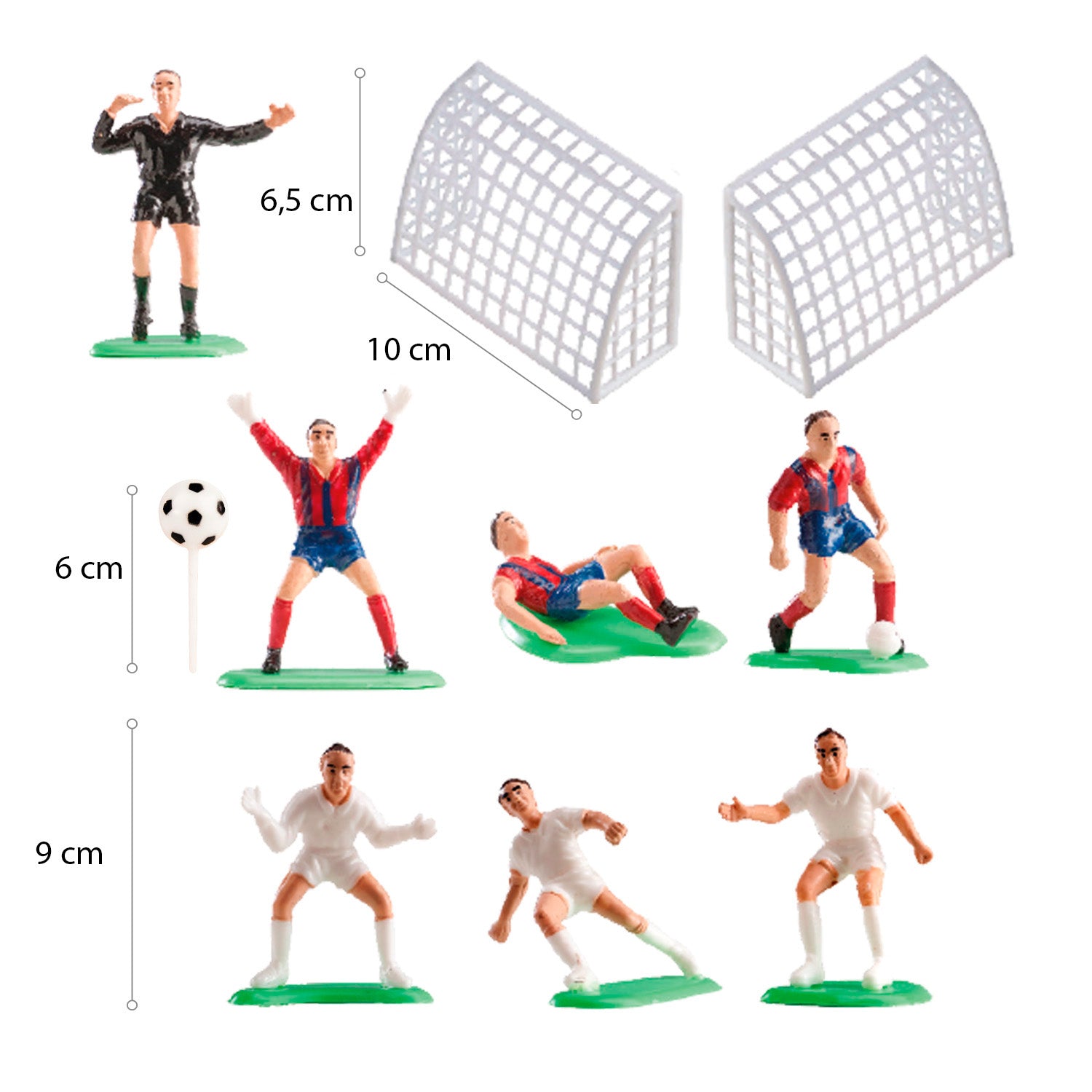 KIT PVC FUTEBOL PARA DECORAR BOLOS