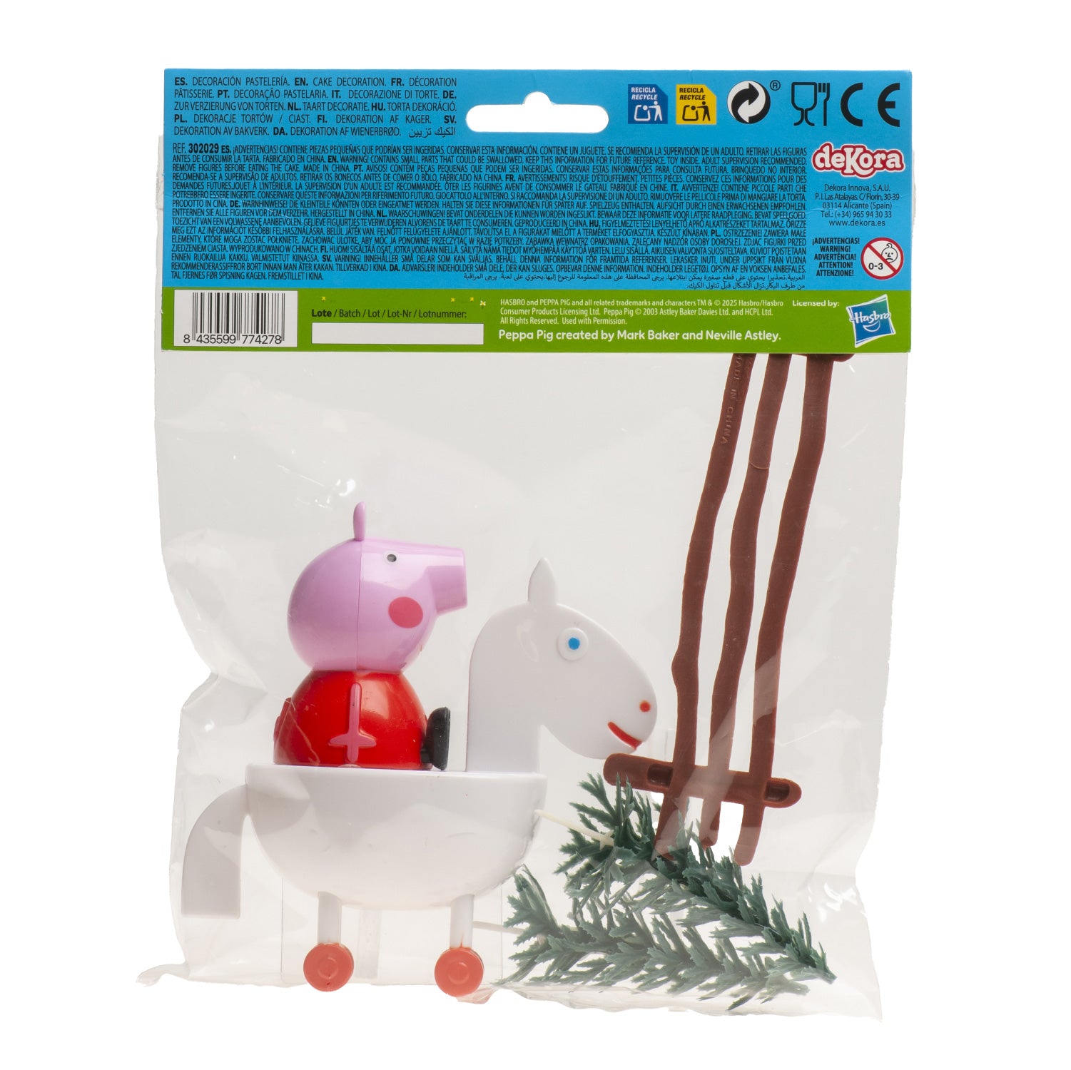 KIT PVC RETAIL PEPPA PIG PARA DECORAR TARTAS