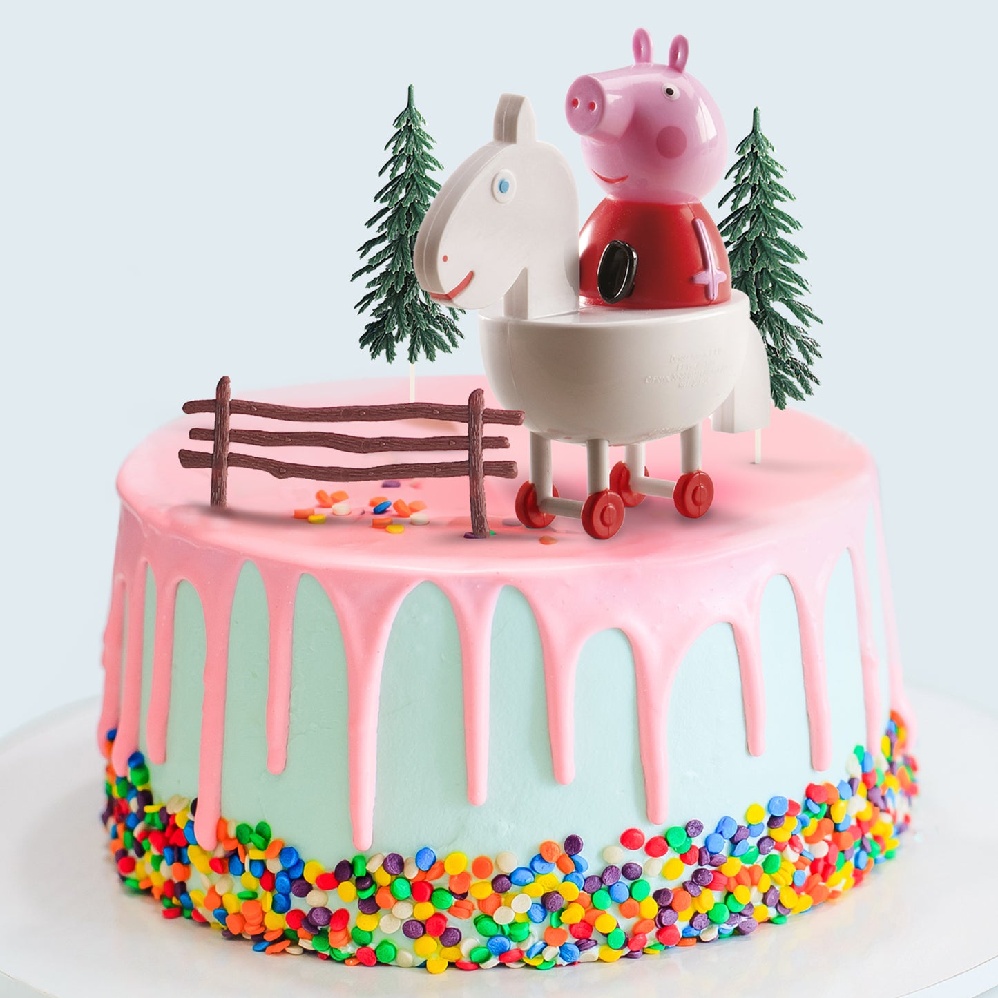 KIT PVC RETAIL PEPPA PIG PER DECORARE TORTE