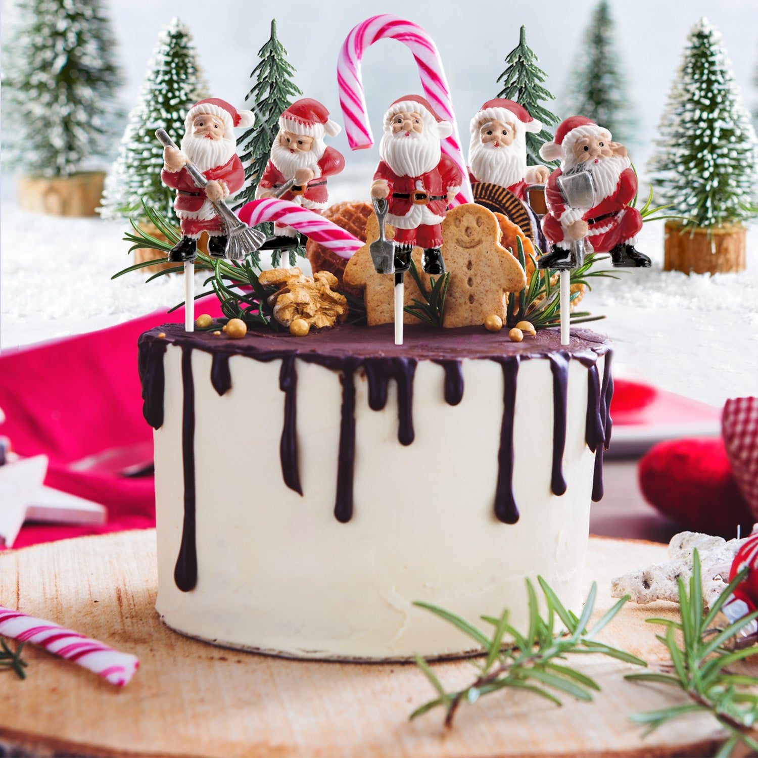 KIT RETAIL DECORACIÓN TARTA PAPÁ NOEL