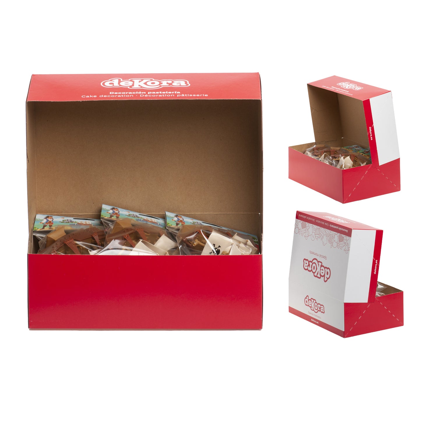 KIT PVC RETAIL PIRATES AVEC 10 BOUGIES POUR DÉCORER LES GÂTEAUX