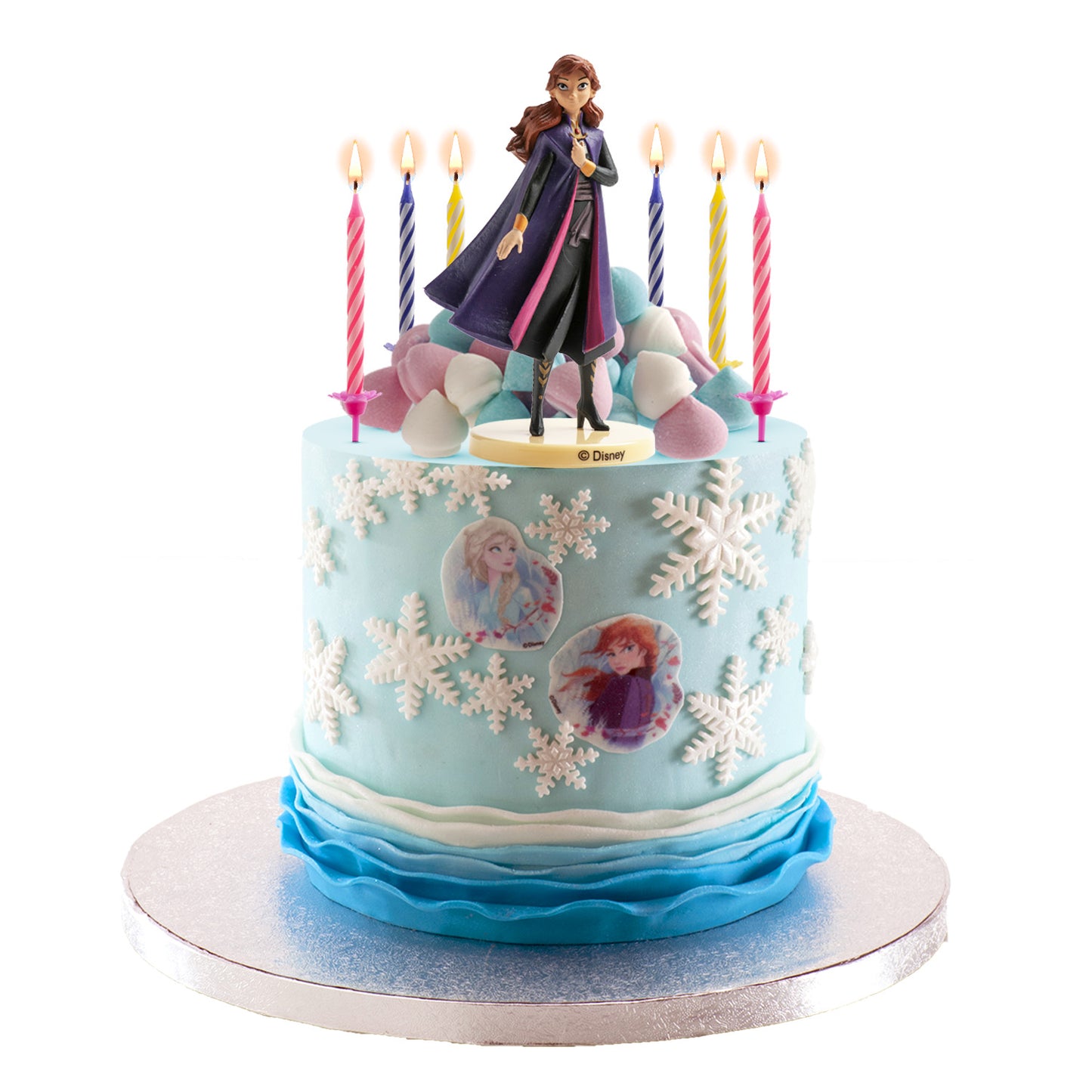 KIT PVC RETAIL ANNA CON 10 VELAS PARA DECORAR TARTAS