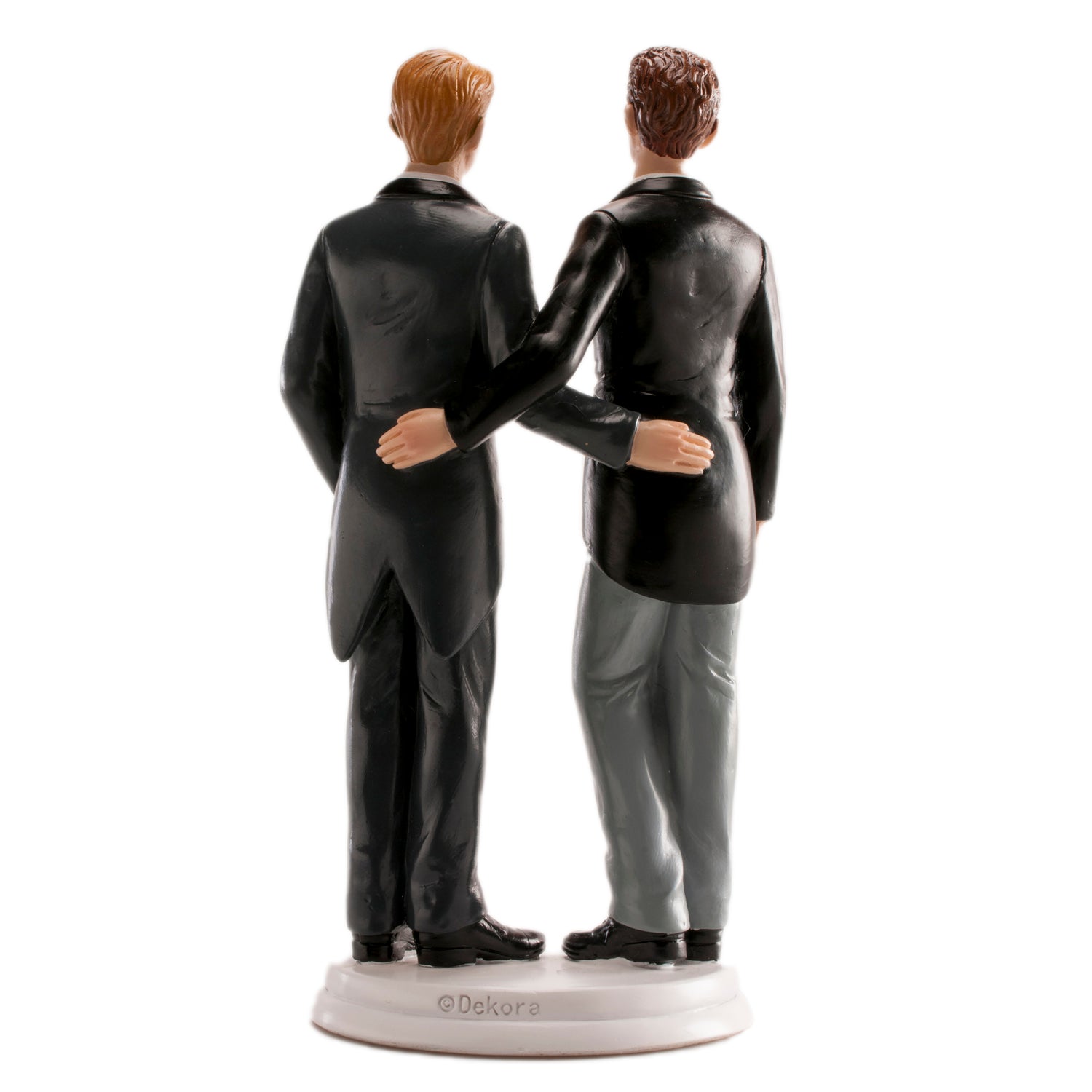 2 PAREJA BODA GAY ABRAZADOS 19CM