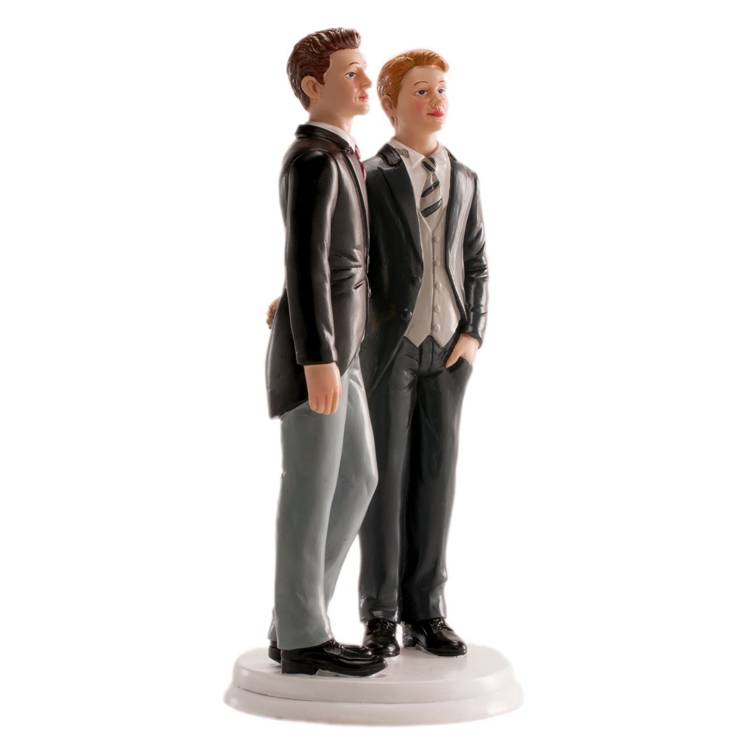 2 PAREJA BODA GAY ABRAZADOS 19CM