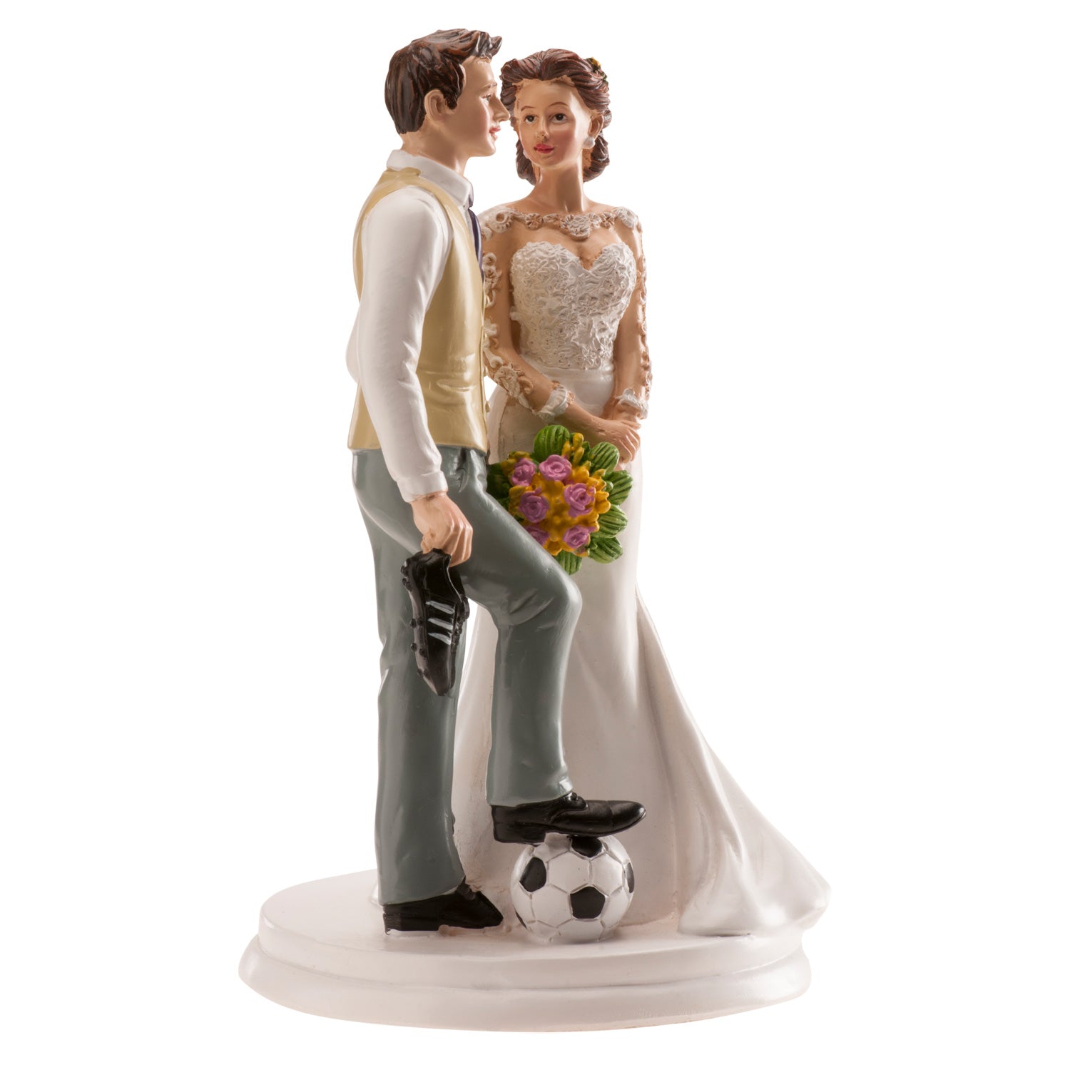 PAREJA BODA FÚTBOL 20 CM