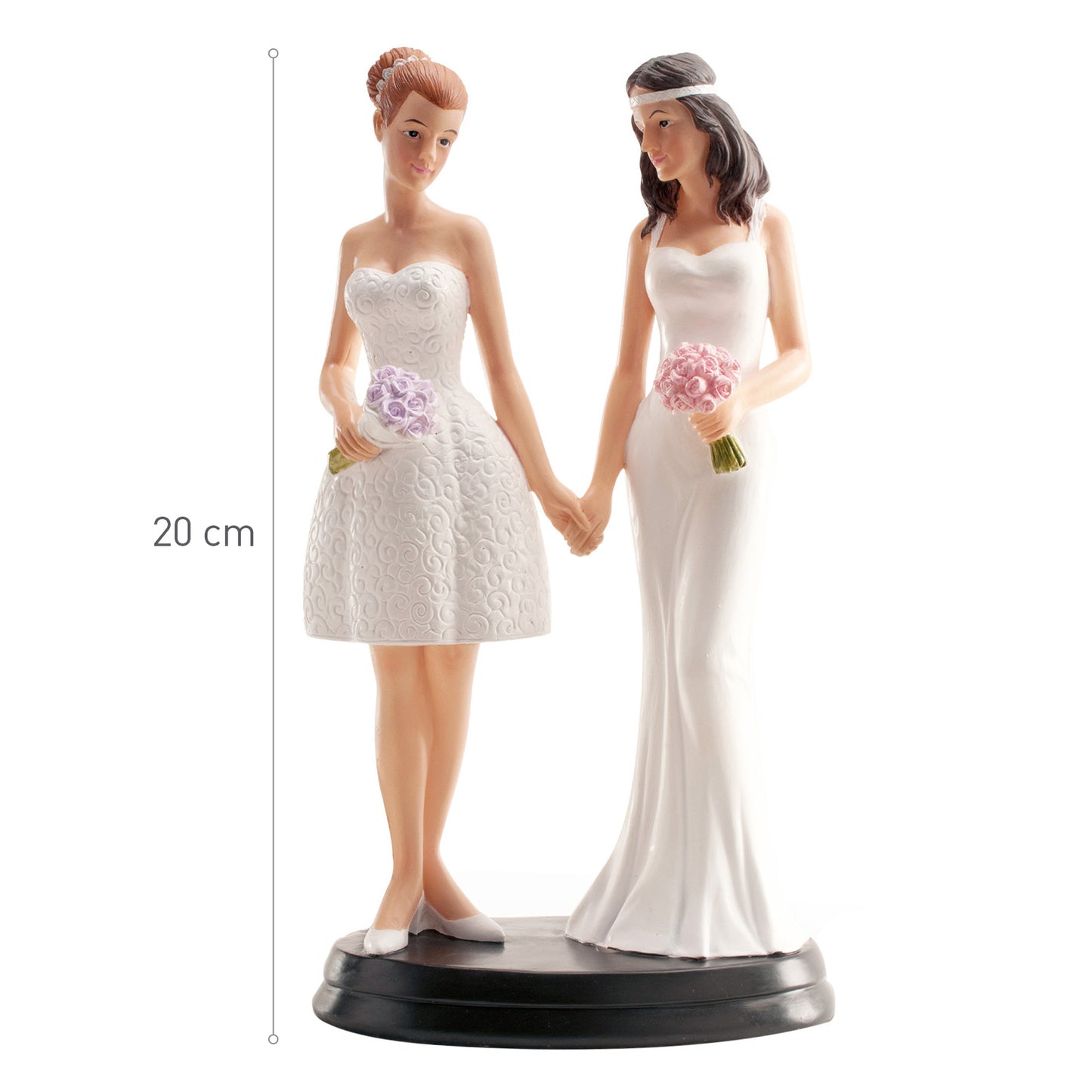2 PAREJA BODA LESBIANA ACTUAL 20CM