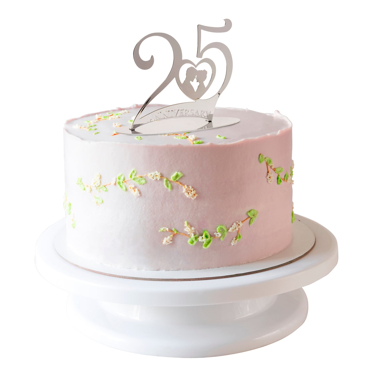 25 ANNIVERSARIO METALLO ARGENTO 20X16CM