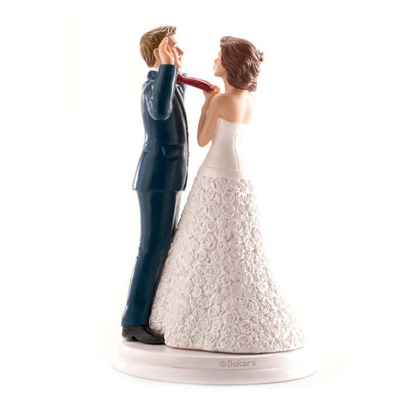 PAREJA DE BODA "MANOS ARRIBA" 20 CM