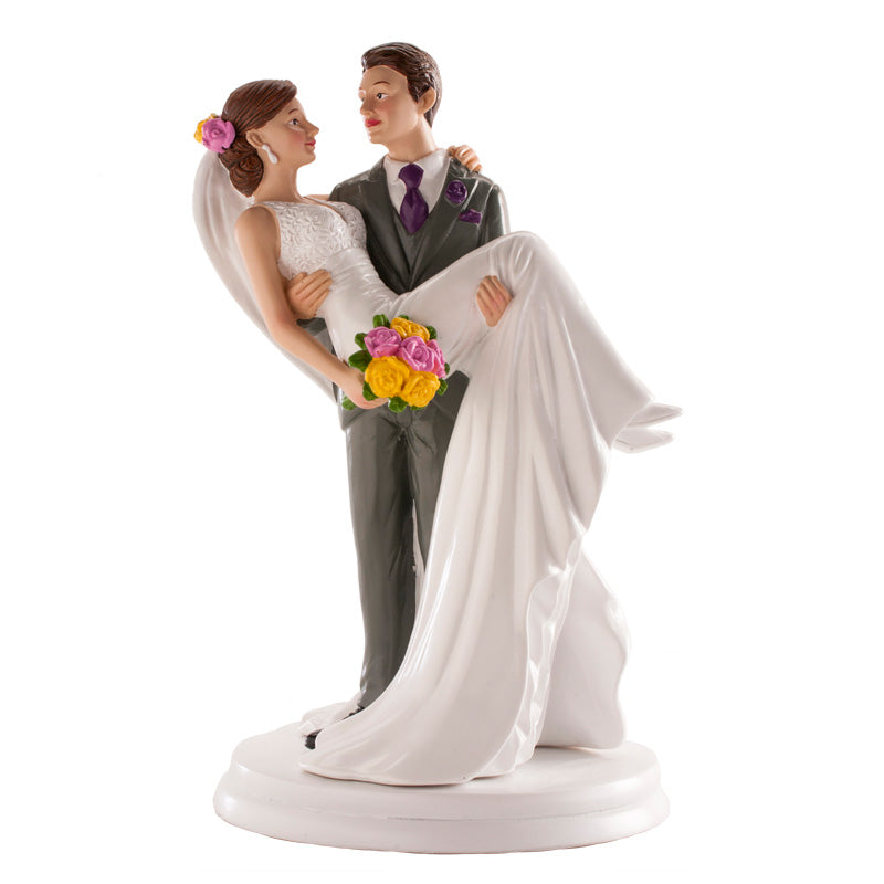 PAREJA BODA MUJER EN BRAZOS 20CM
