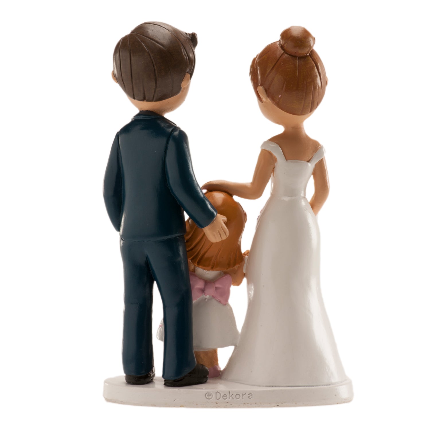 PAREJA DE BODA "CON NIÑA" 16 CM