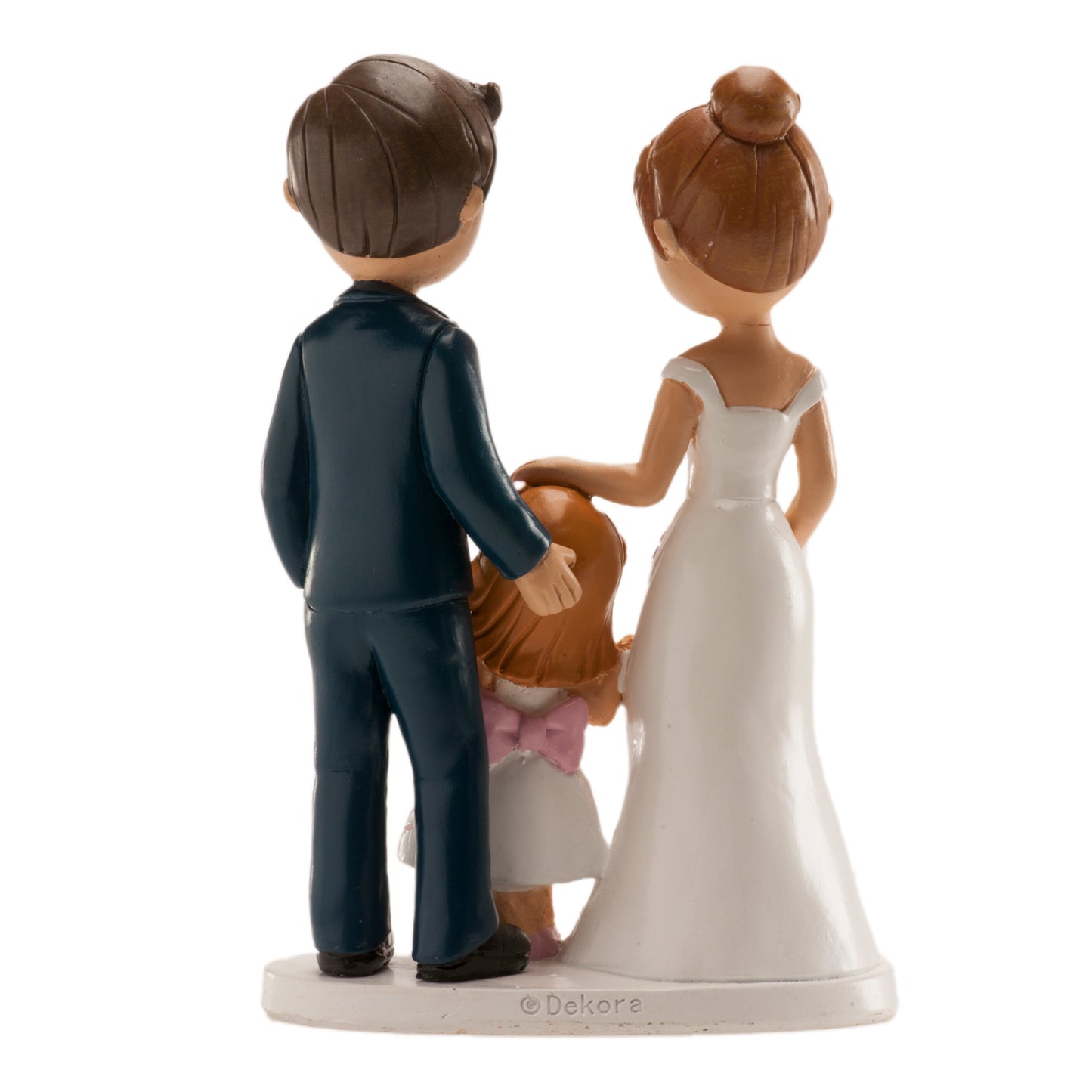 PAREJA DE BODA "CON NIÑA" 16 CM