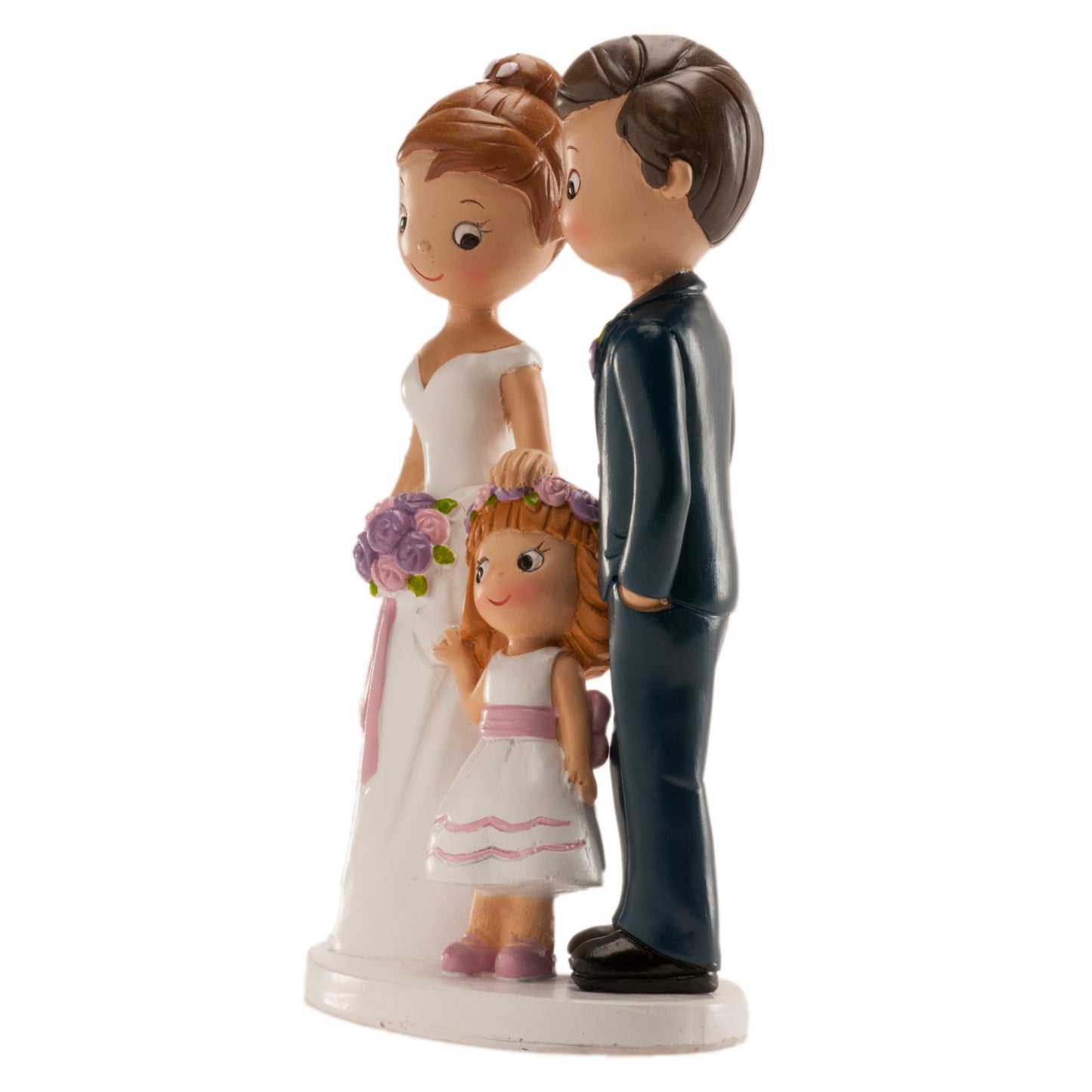 PAREJA DE BODA "CON NIÑA" 16 CM