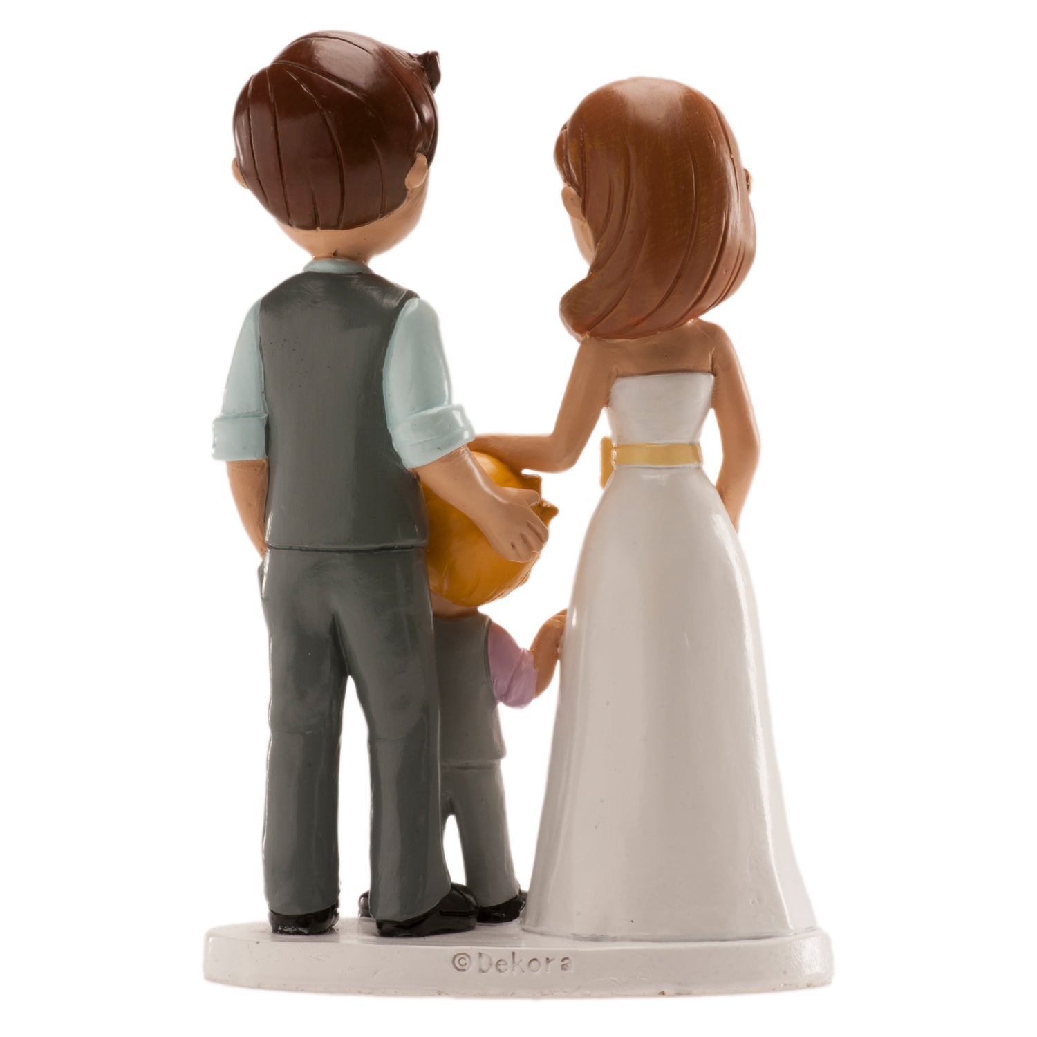 PAREJA DE BODA "CON NIÑO" 16 CM