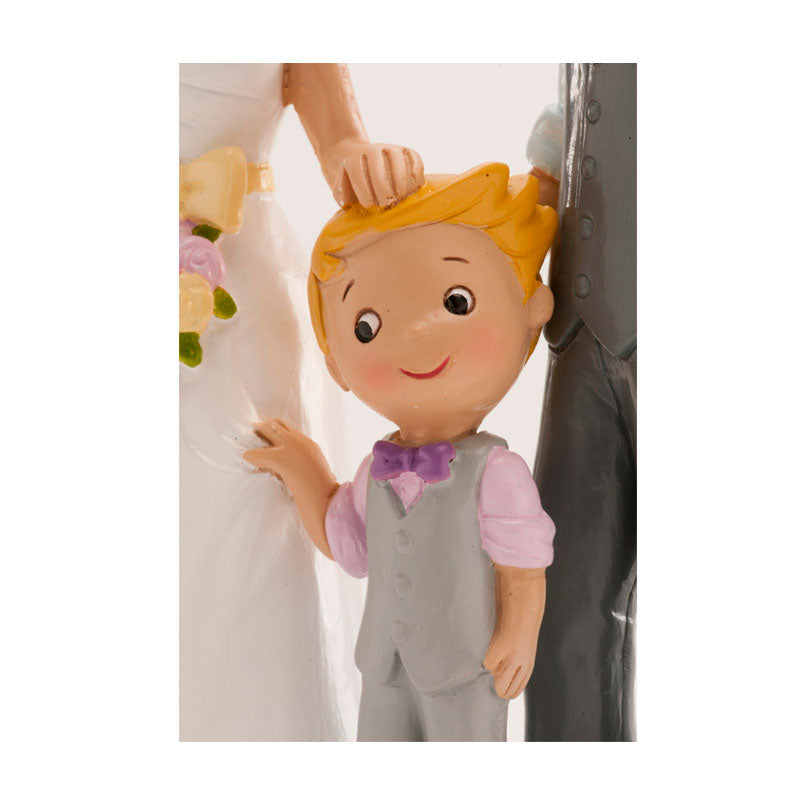 PAREJA DE BODA "CON NIÑO" 16 CM