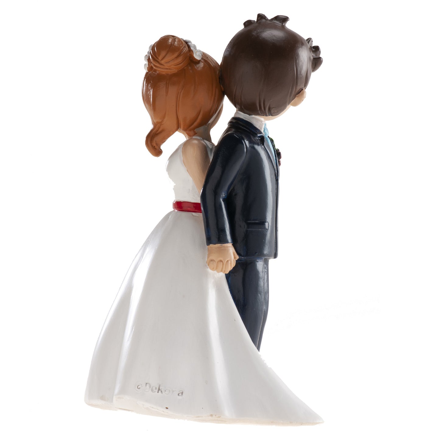 WEDDING COUPLE WITH BACKS 16CM