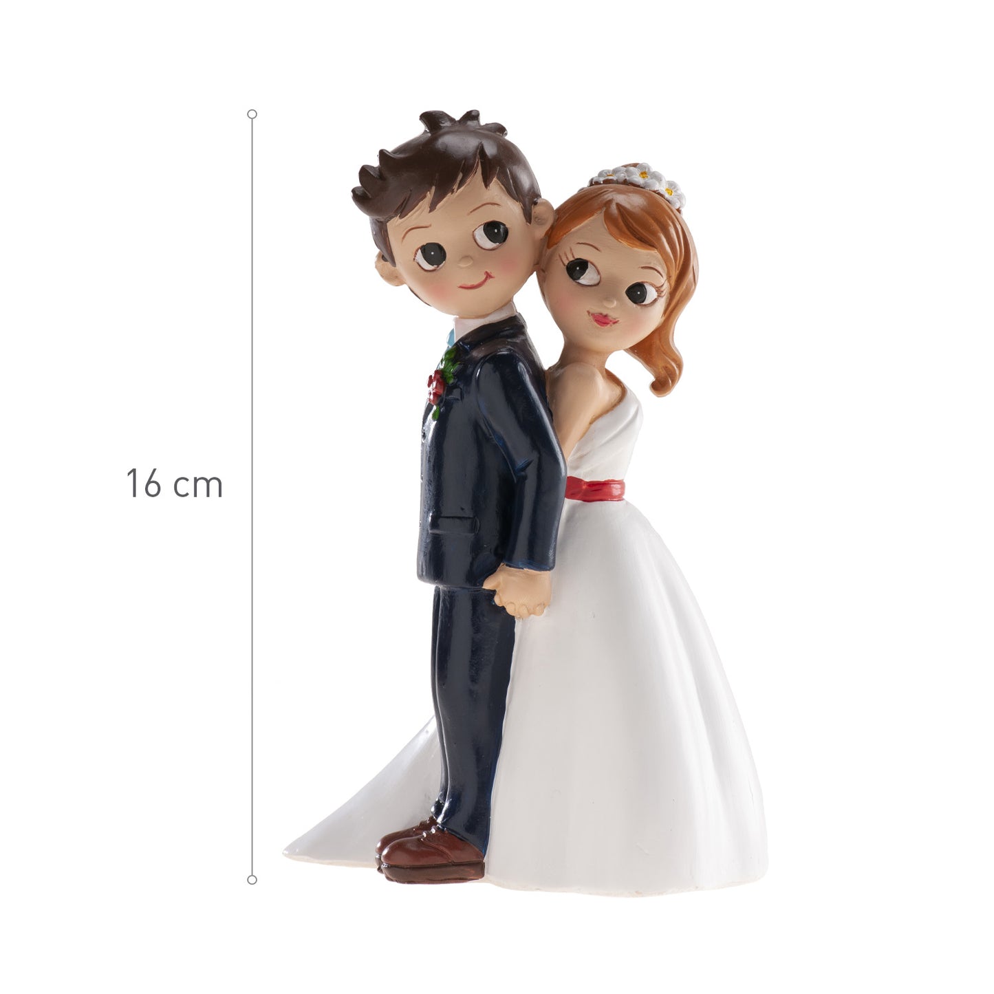 COUPLE DE MARIAGE AVEC DOS 16CM