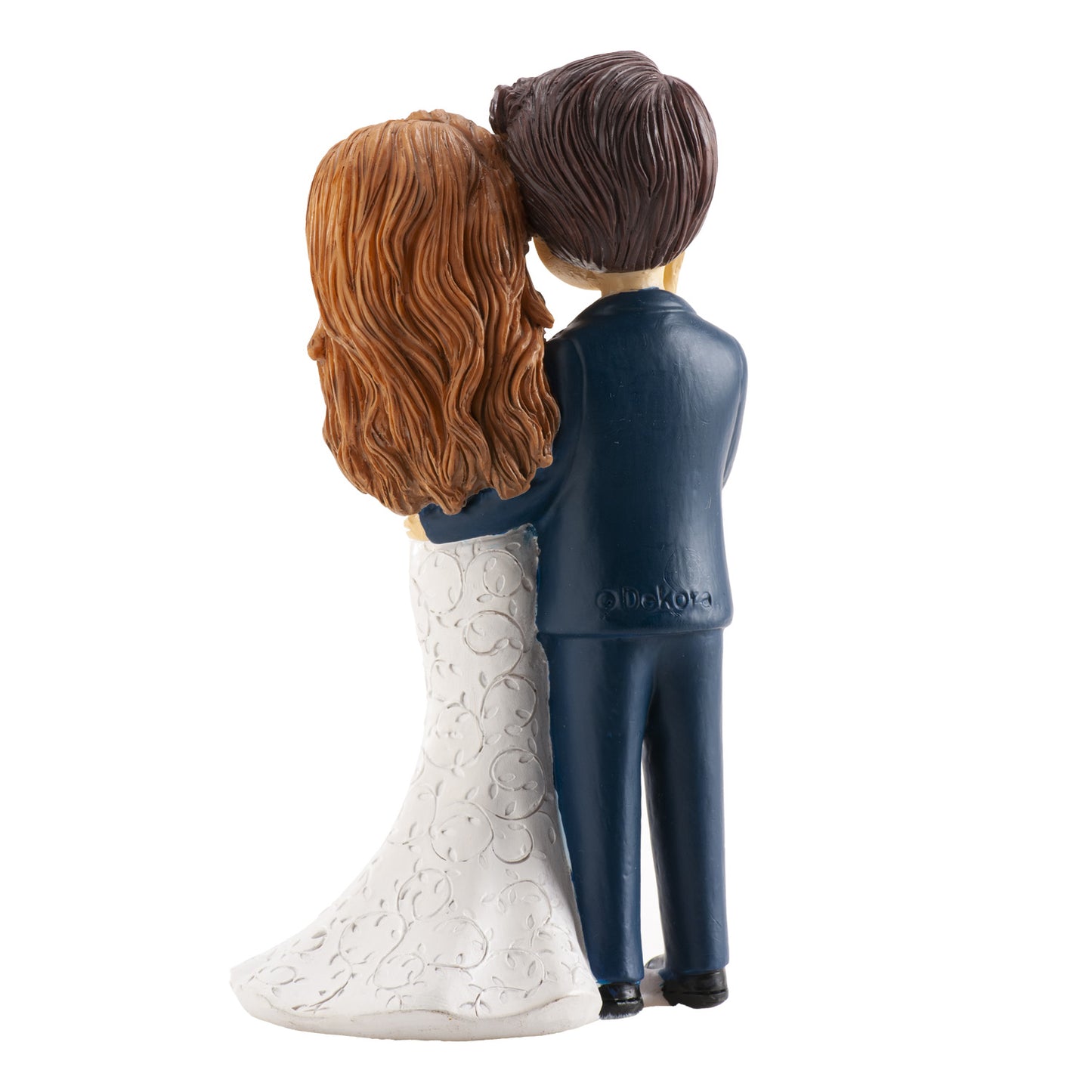 PAREJA DE BODA CARICIA EN LA CARA 16CM