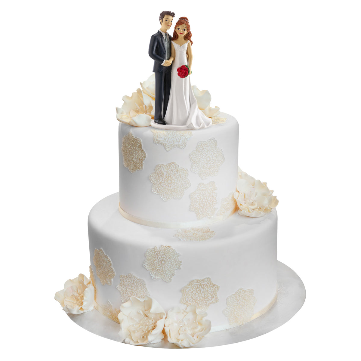 WEDDING COUPLE HOLDING HANDS 18CM