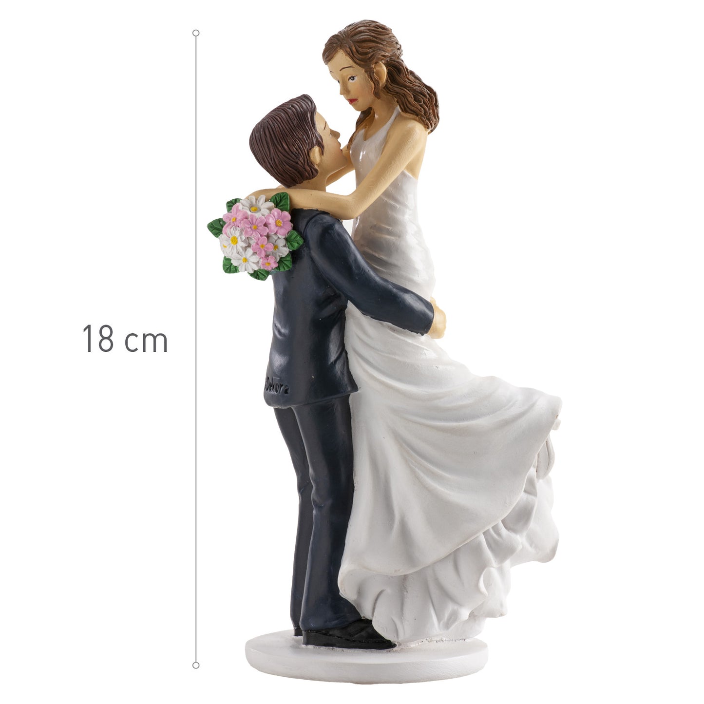 COPPIA DI SPOSI IN BRACCIO 18CM