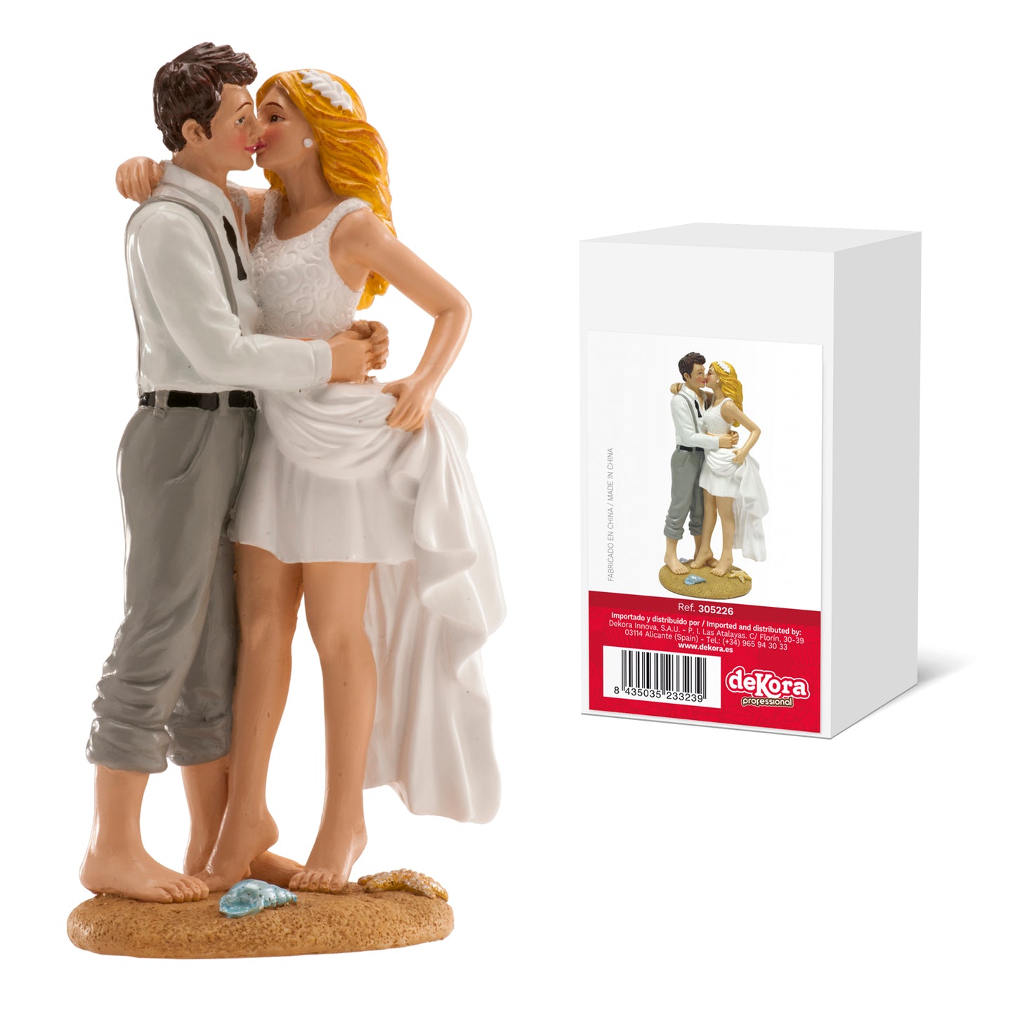 PAREJA DE BODA "PLAYA" 16 CM