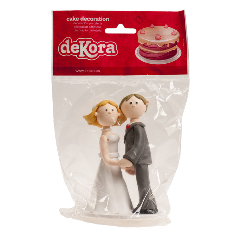 KIT RETAIL COPPIA SPOSI CLAY MANO NELLA MANO 14CM
