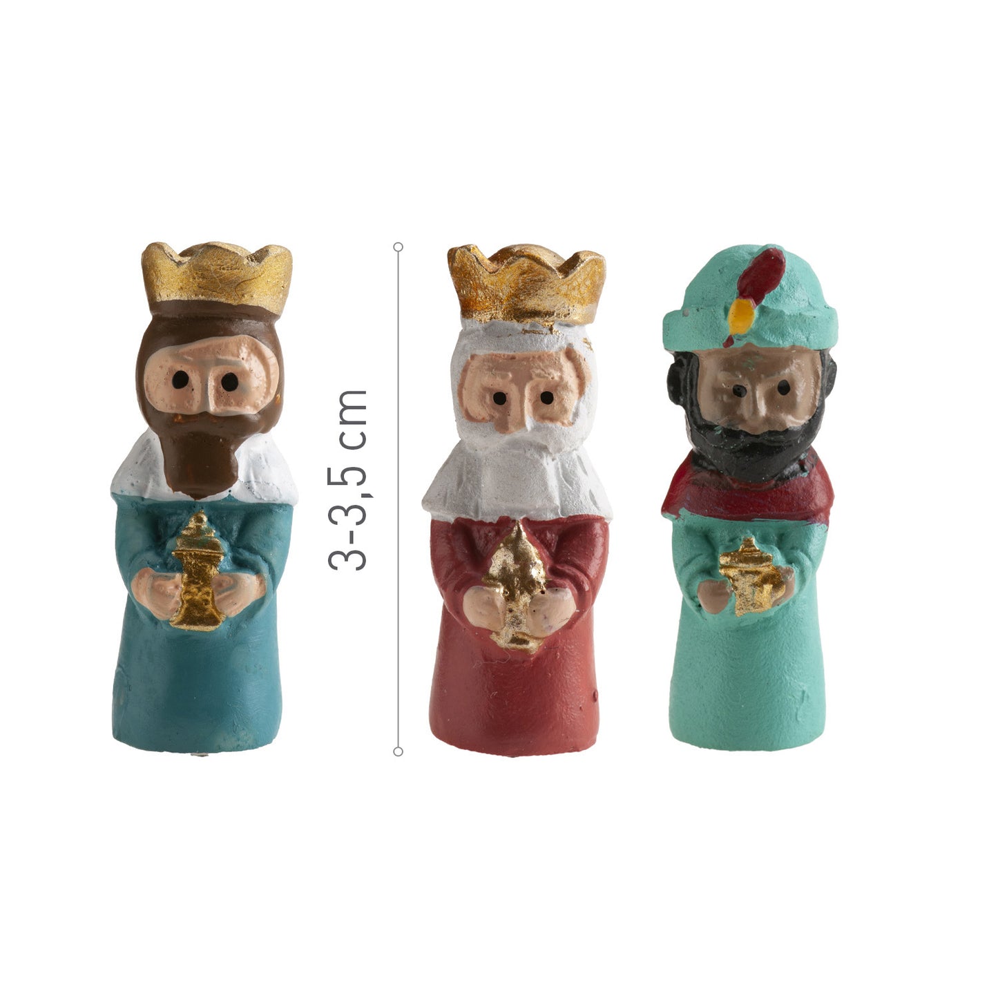 REYES MAGOS RESINA ROSCÓN 3~3.5CM