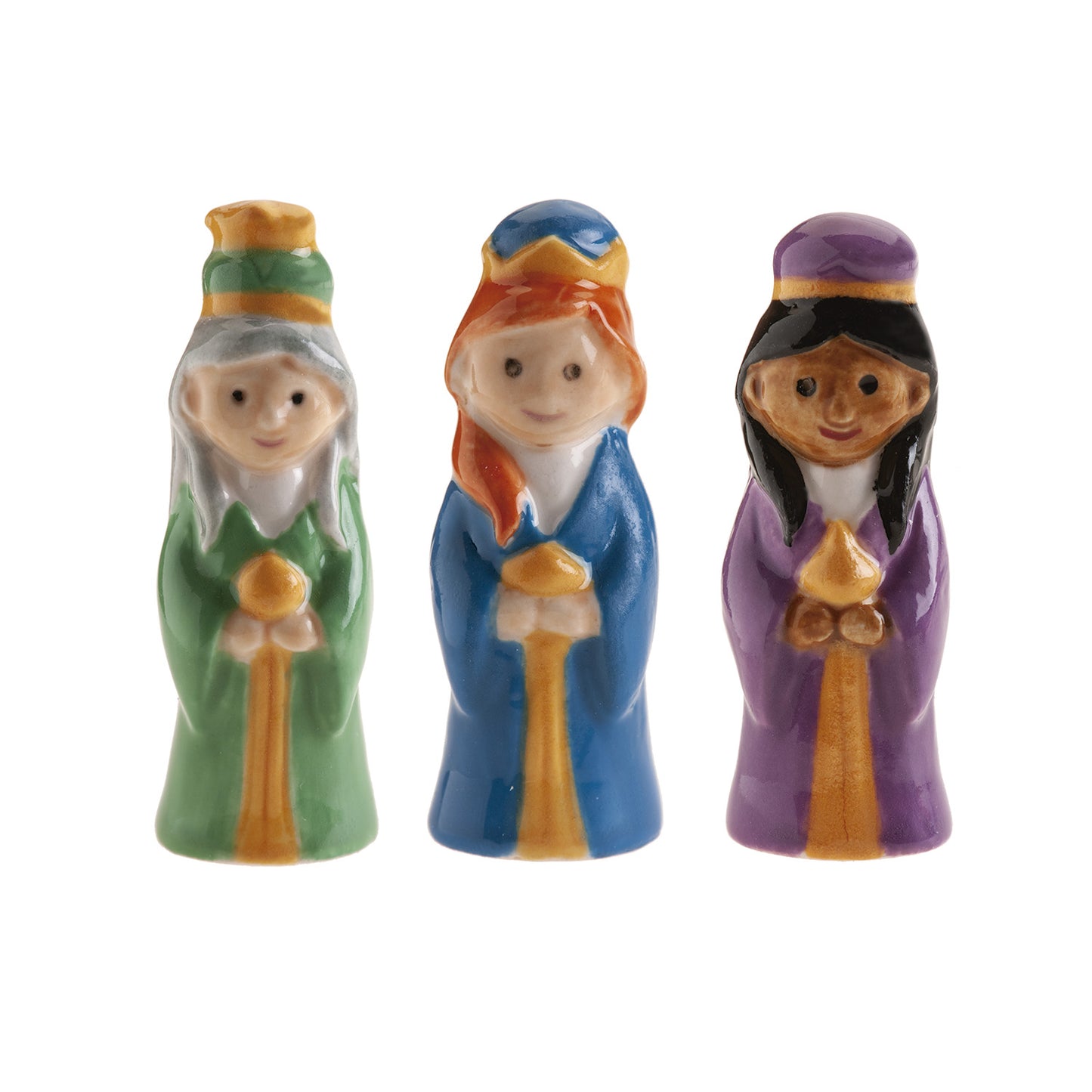 FIGURA DONNE IN CERAMICA DELL'ORIENTE TORTA DEL RE 3~3.5CM