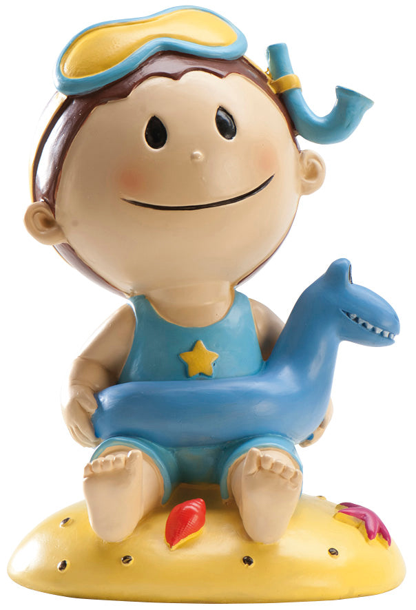 BAMBINO BATTESIMO IN SPIAGGIA 11CM