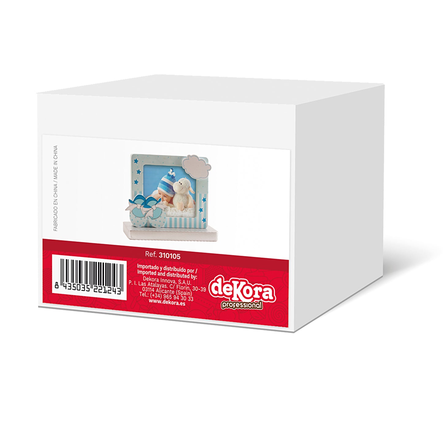 MARCO FOTOS BAUTIZO PATUCOS AZULES 13X10CM