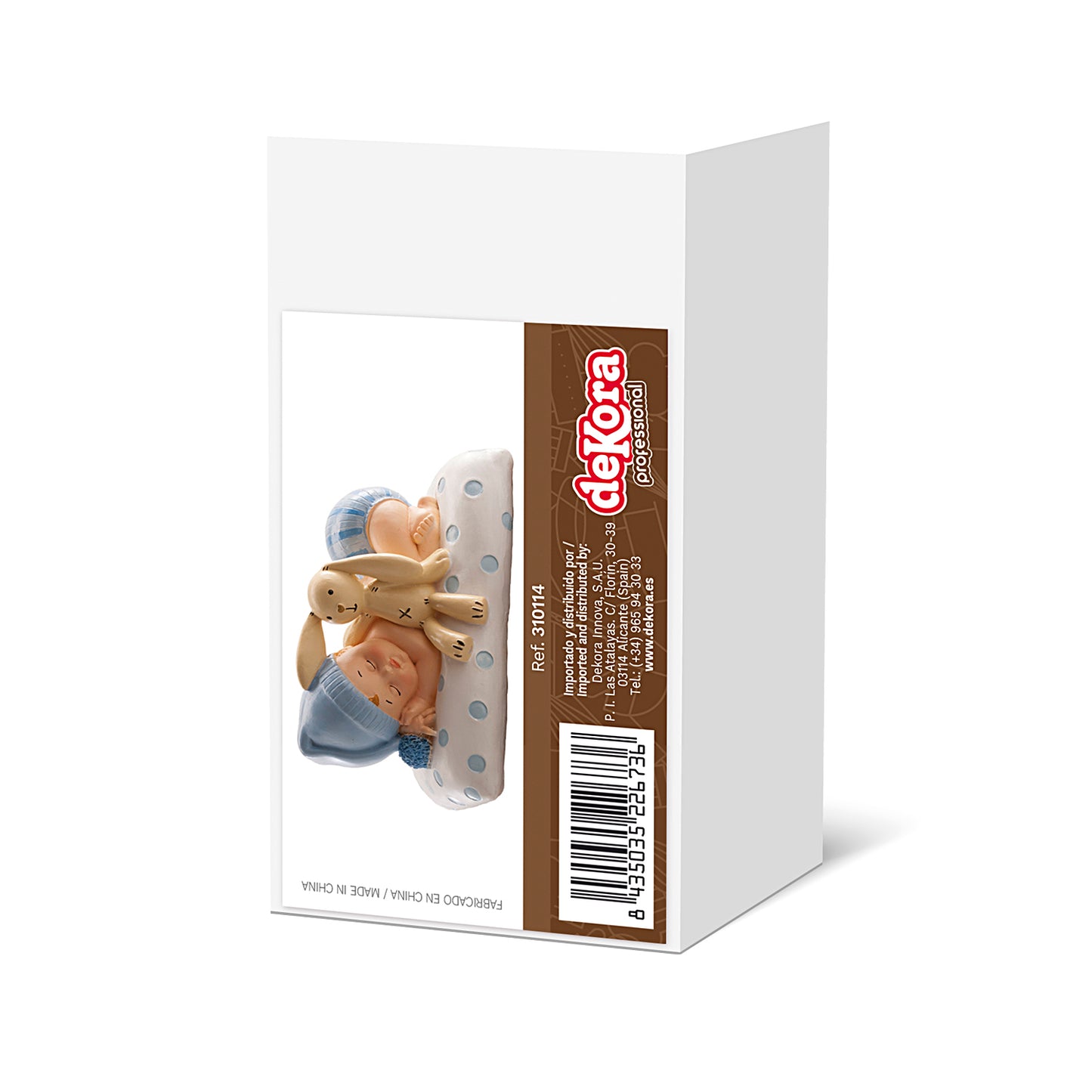 BAUTIZO BEBÉ CON PELUCHE AZUL