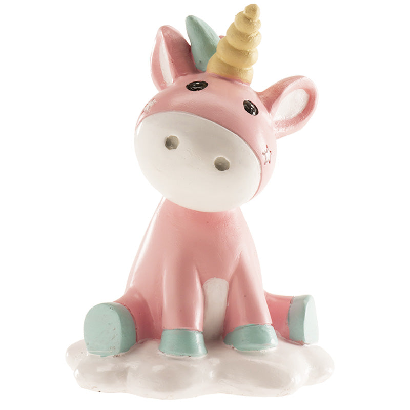 CAKE CHRISTENING FIGURINE UNICORN 10CM