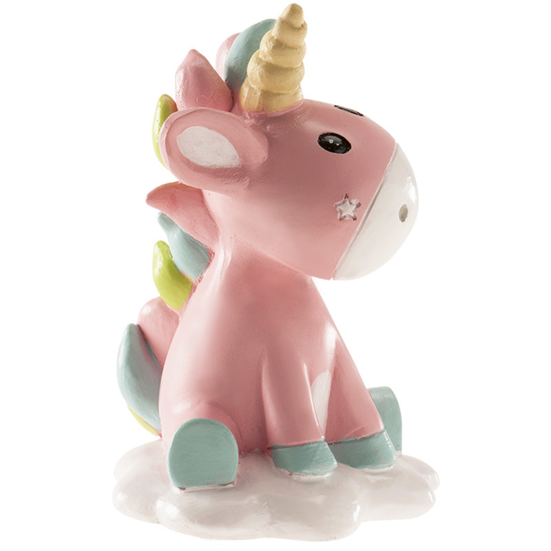 CAKE CHRISTENING FIGURINE UNICORN 10CM