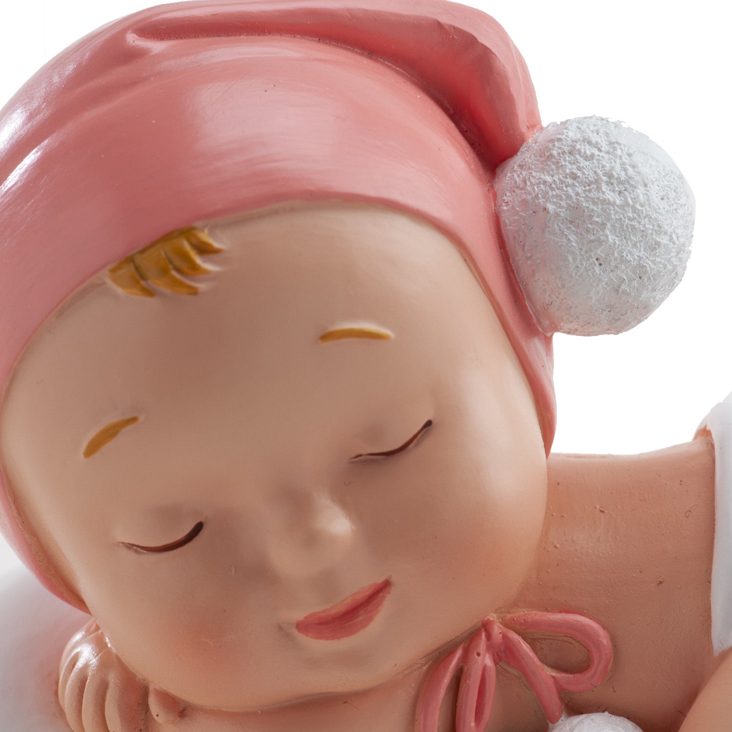 BATISMO MENINA ADORMECIDA POMPON 10 X 6 X 7 CM