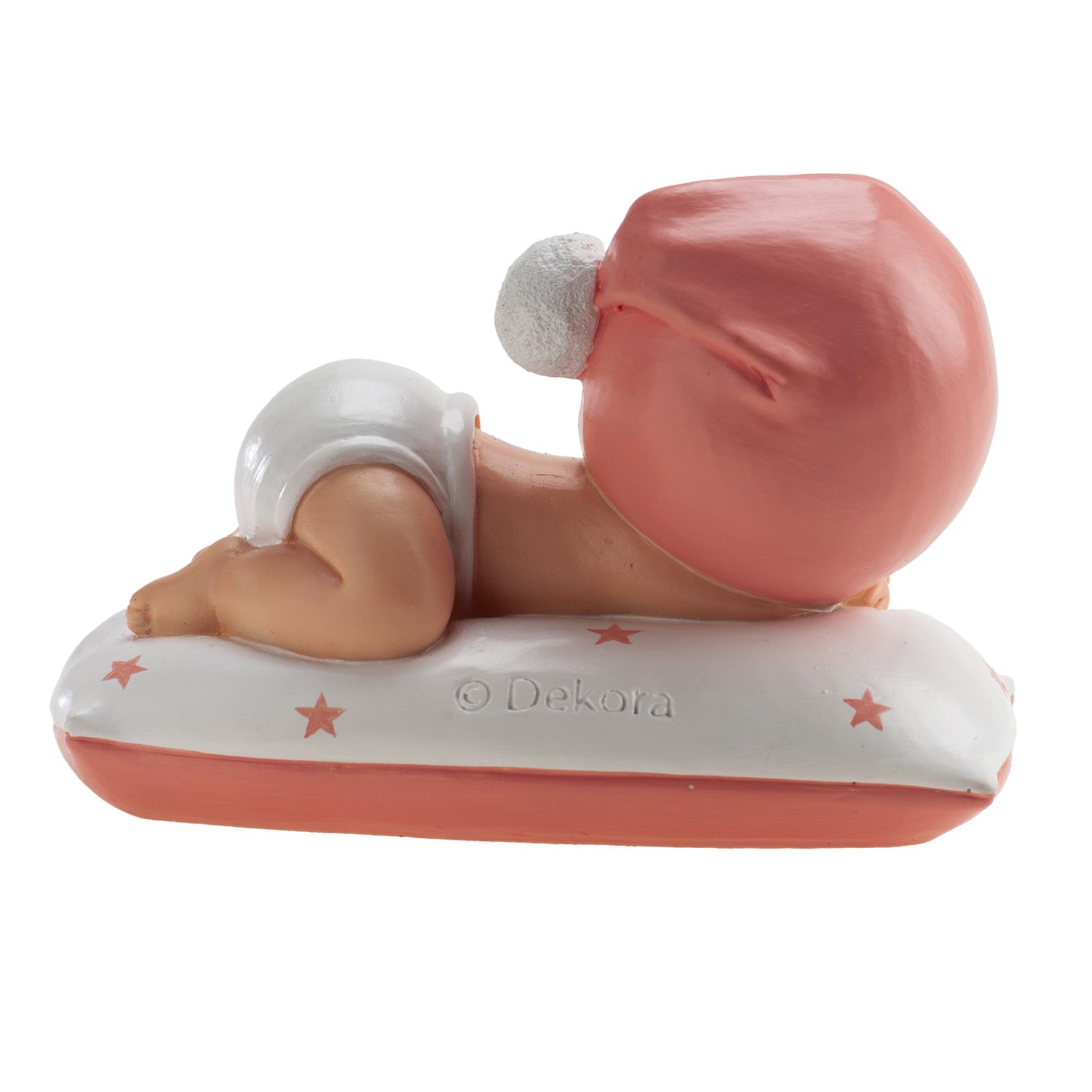 BATISMO MENINA ADORMECIDA POMPON 10 X 6 X 7 CM