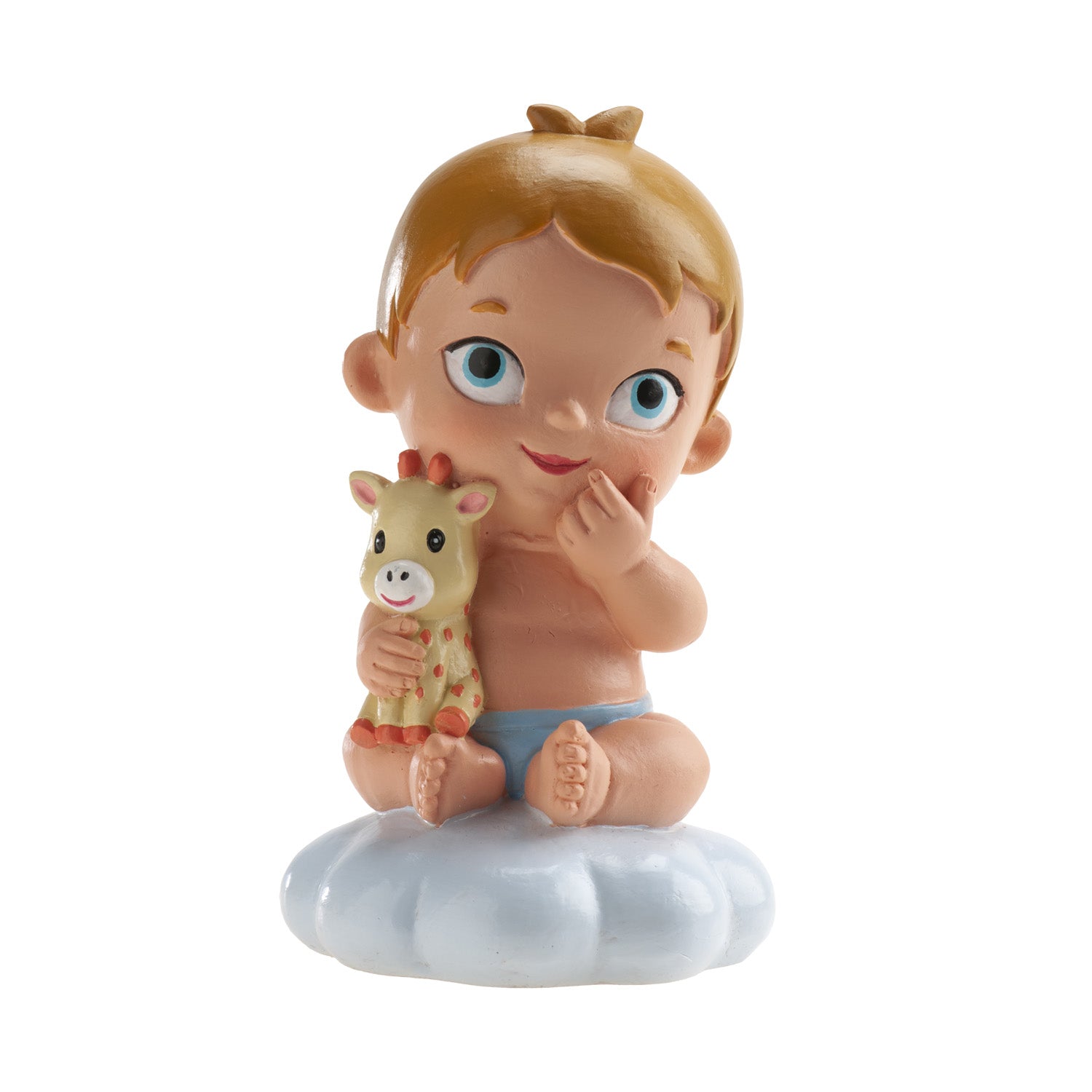 BATISMO MENINO GIRAFA DE PELÚCIA 10,5 X 6CM