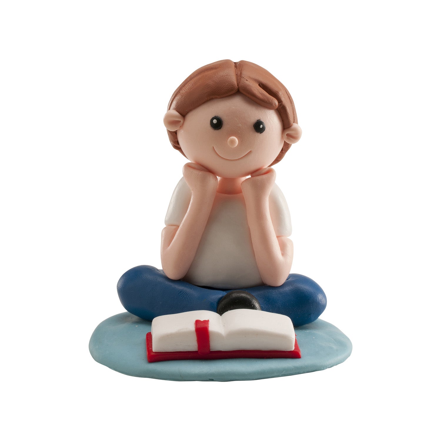NIÑO COMUNION LEYENDO BIBLIA CLAY 8CM
