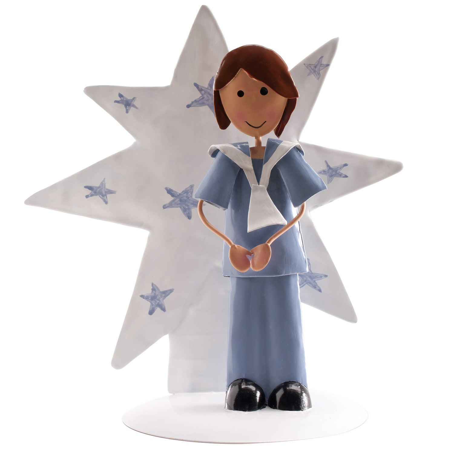 GARÇON COMMUNION EN MÉTAL STAR 16CM