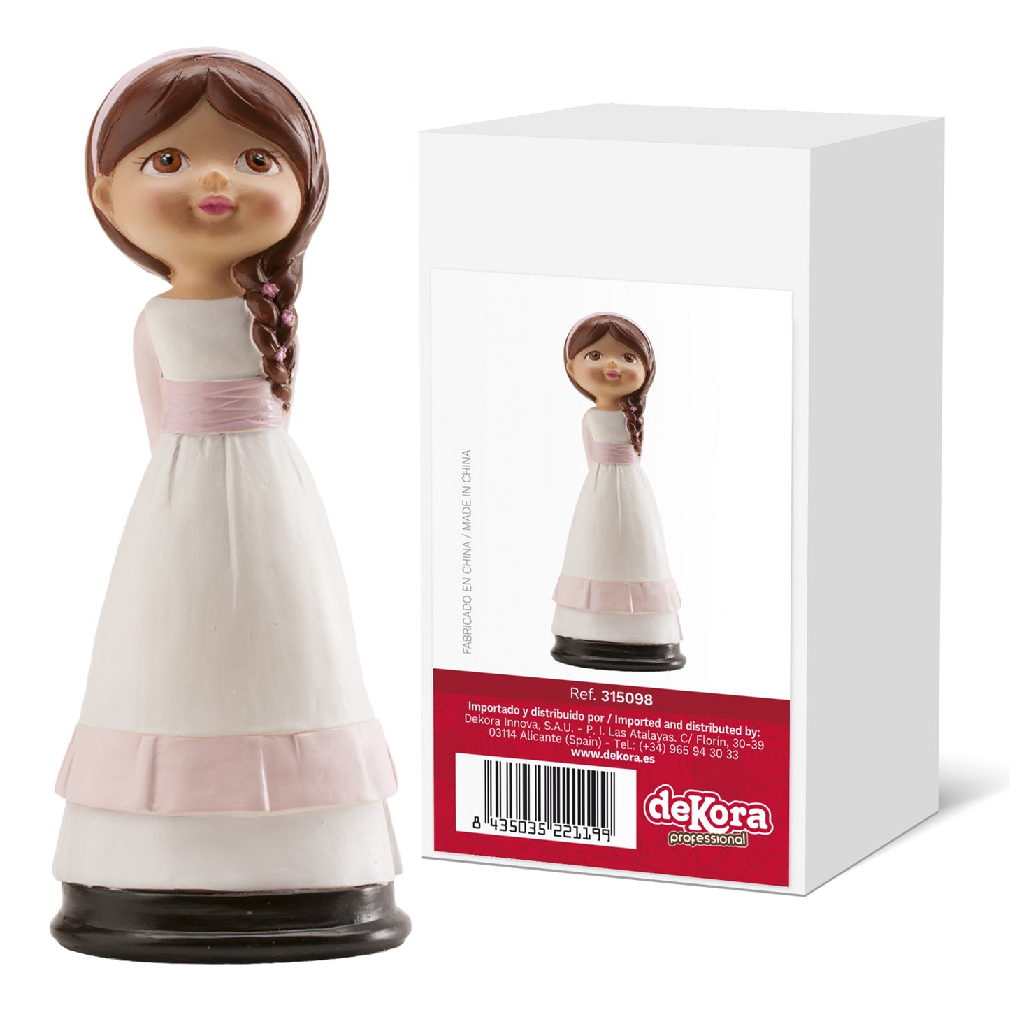 COMMUNION CAKE FIGURINE SAILOR GIRL 13 CM