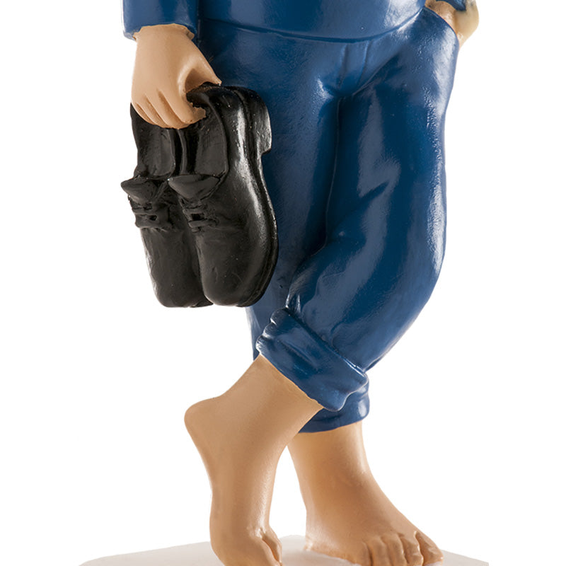 COMMUNION BOY CAKE TOPPER BAREFOOT 13 CM