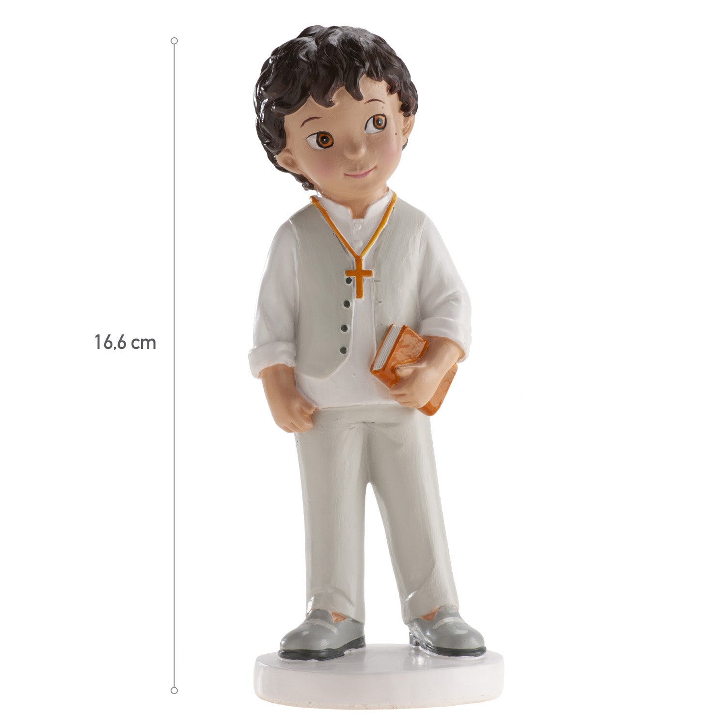 FIGURINE GÂTEAU COMMUNION GARÇON BRUNO 16,6CM