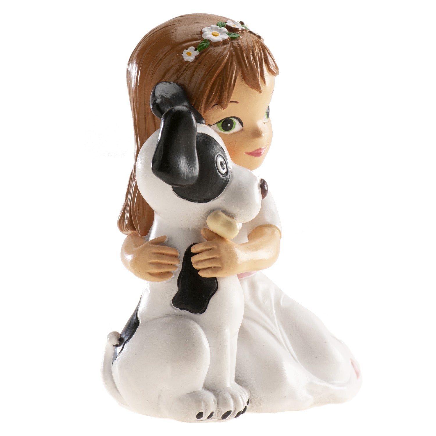 FIGURINE GATEAU COMMUNION CHIEN 11,50CM