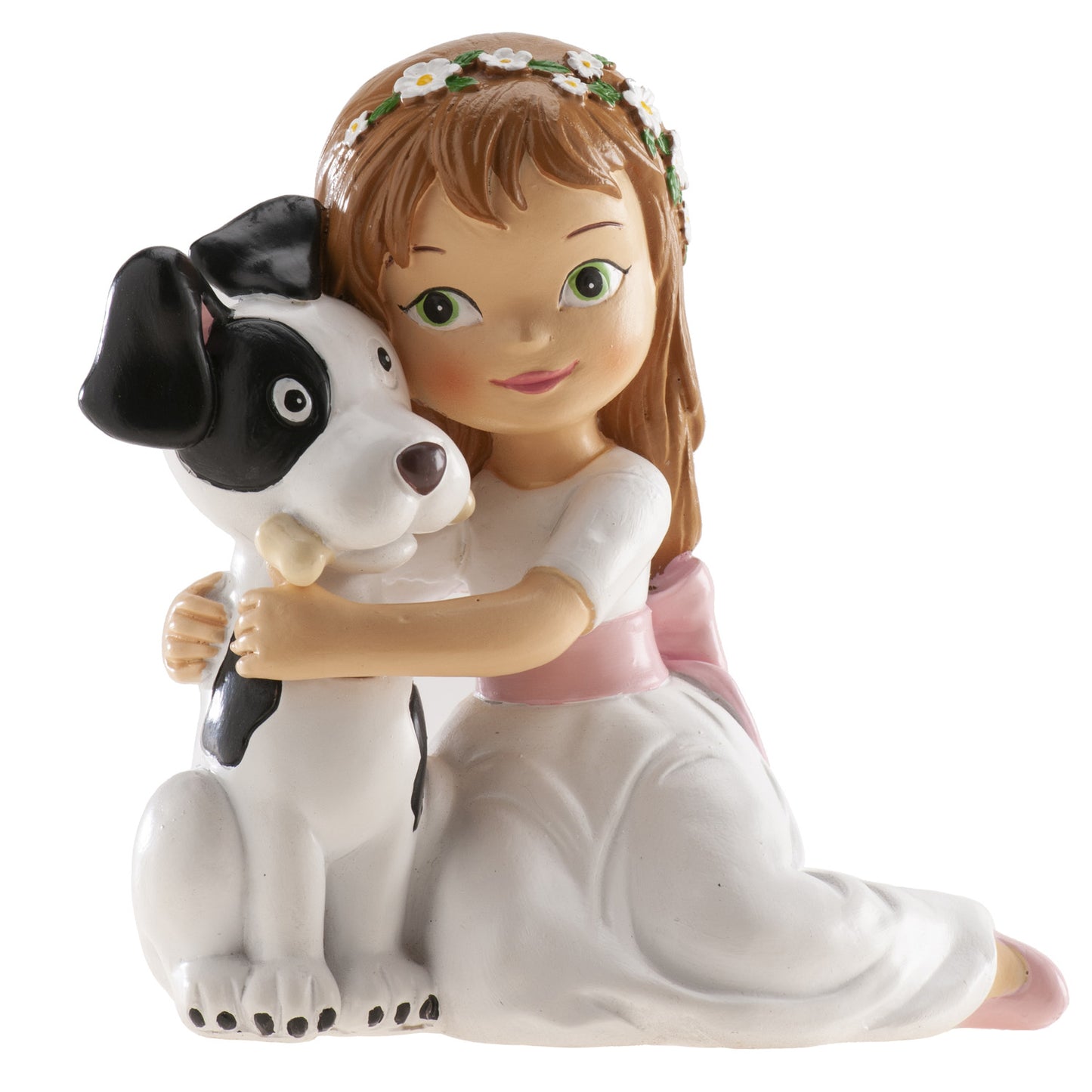 FIGURINE GATEAU COMMUNION CHIEN 11,50CM